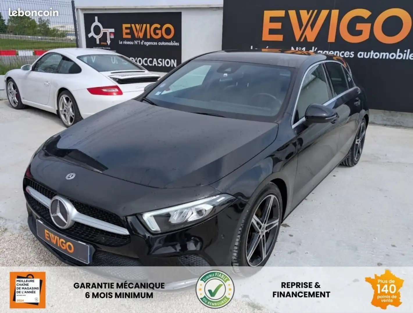 Mercedes-Benz A 180 Mercedes 1.3 180 136 7G-DCT BVA FULL ENTRETIEN Noir - 1