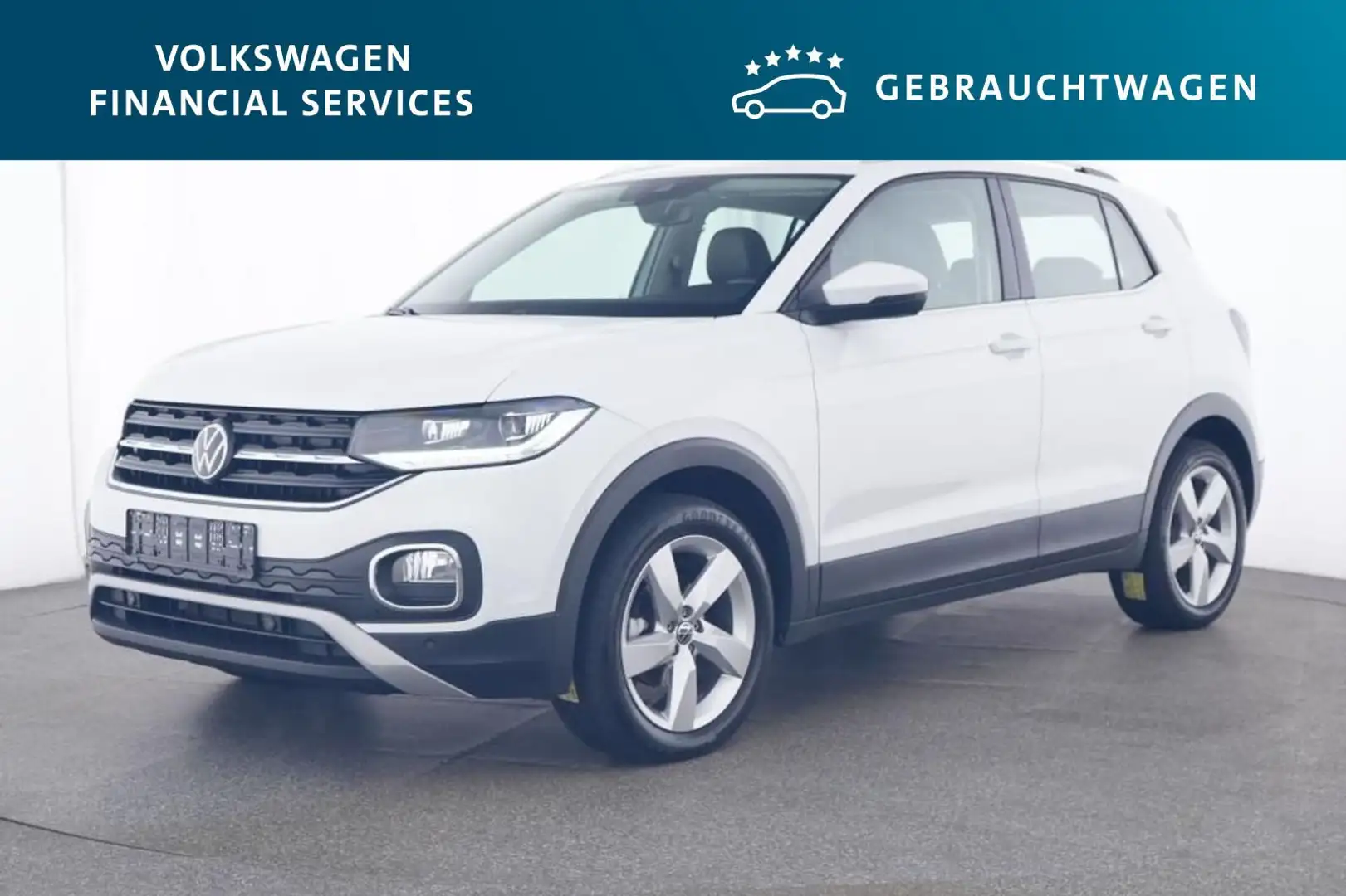 Volkswagen T-Cross T-CROSS Highline 1.5 TSI DSG AHK*PDC*Tempo*Klima Weiß - 1