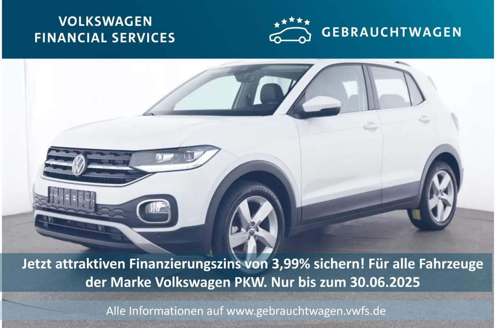 Volkswagen T-Cross T-CROSS Highline 1.5 TSI 110kW 7-Gang DSG 4 Türe Weiß - 1