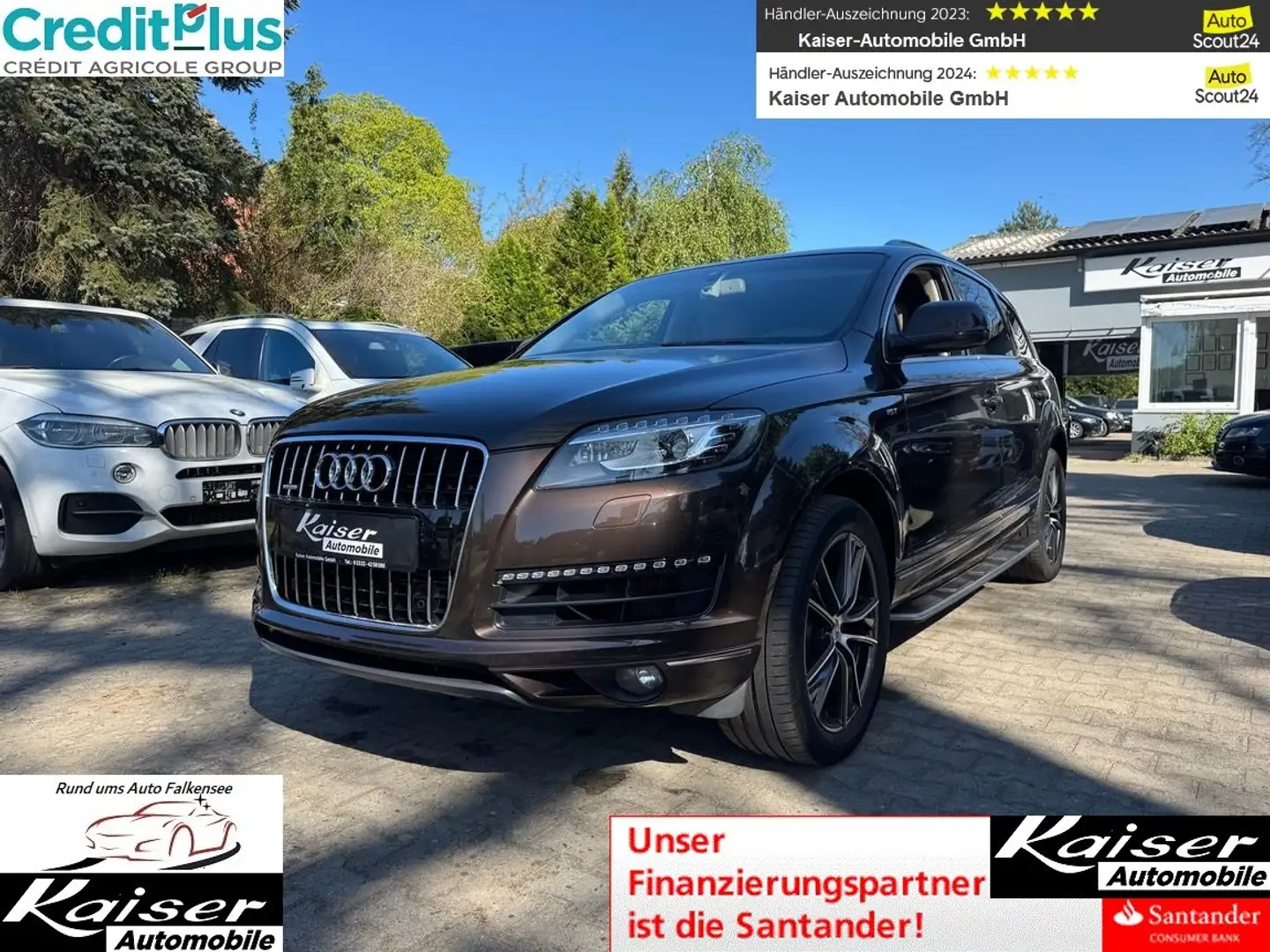 Audi Q7 3.0 TFSI quattro-AHK-Scheckheft-Kamera-20 Zoll Marrón - 1