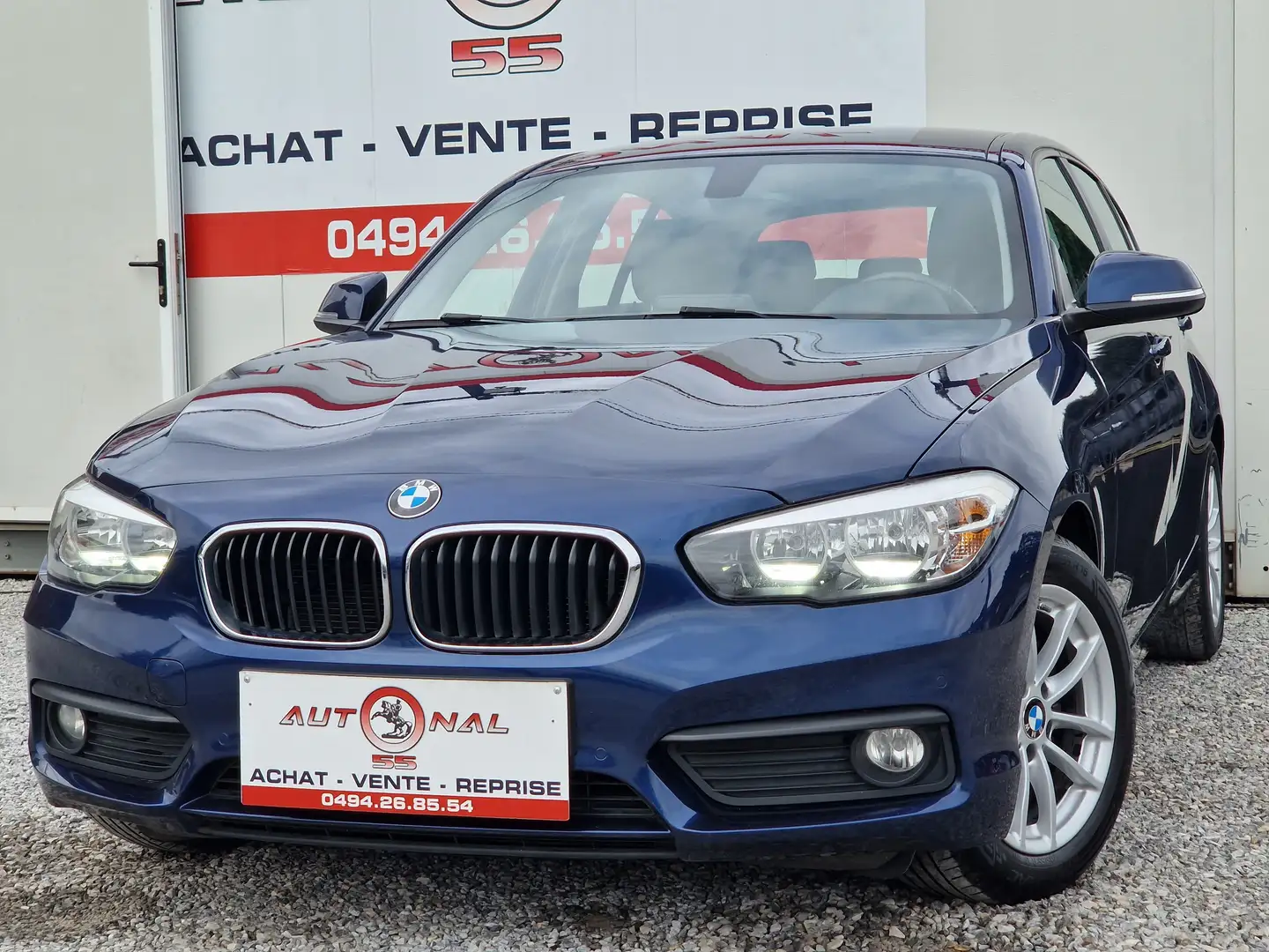 BMW 116 d 116CH**CARNET**PDC**CLIM Bleu - 1