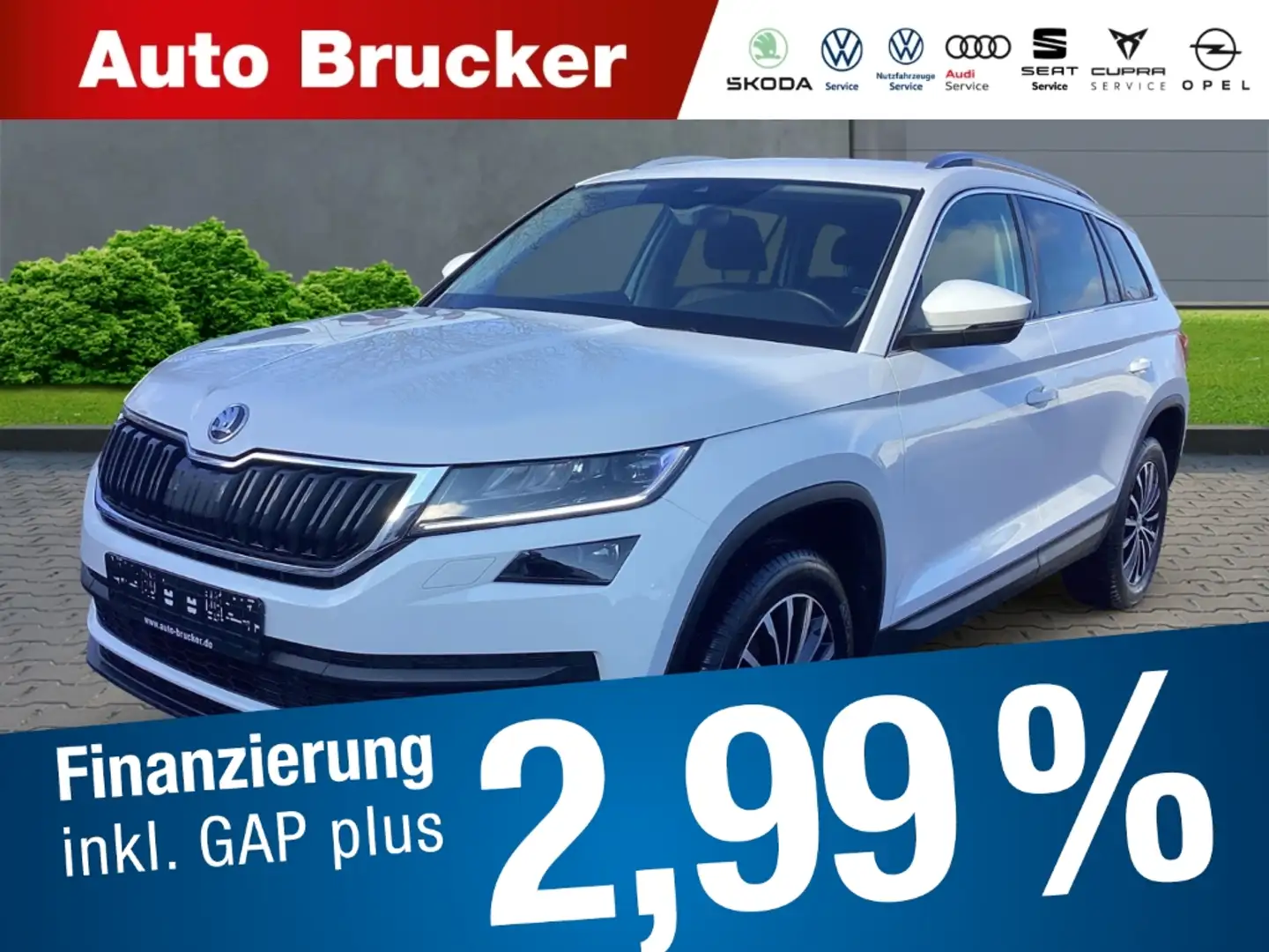 Skoda Kodiaq Style 4x4 2.0 TDI+Navi+Klimaautomatik+elektr.Sitze Bílá - 1