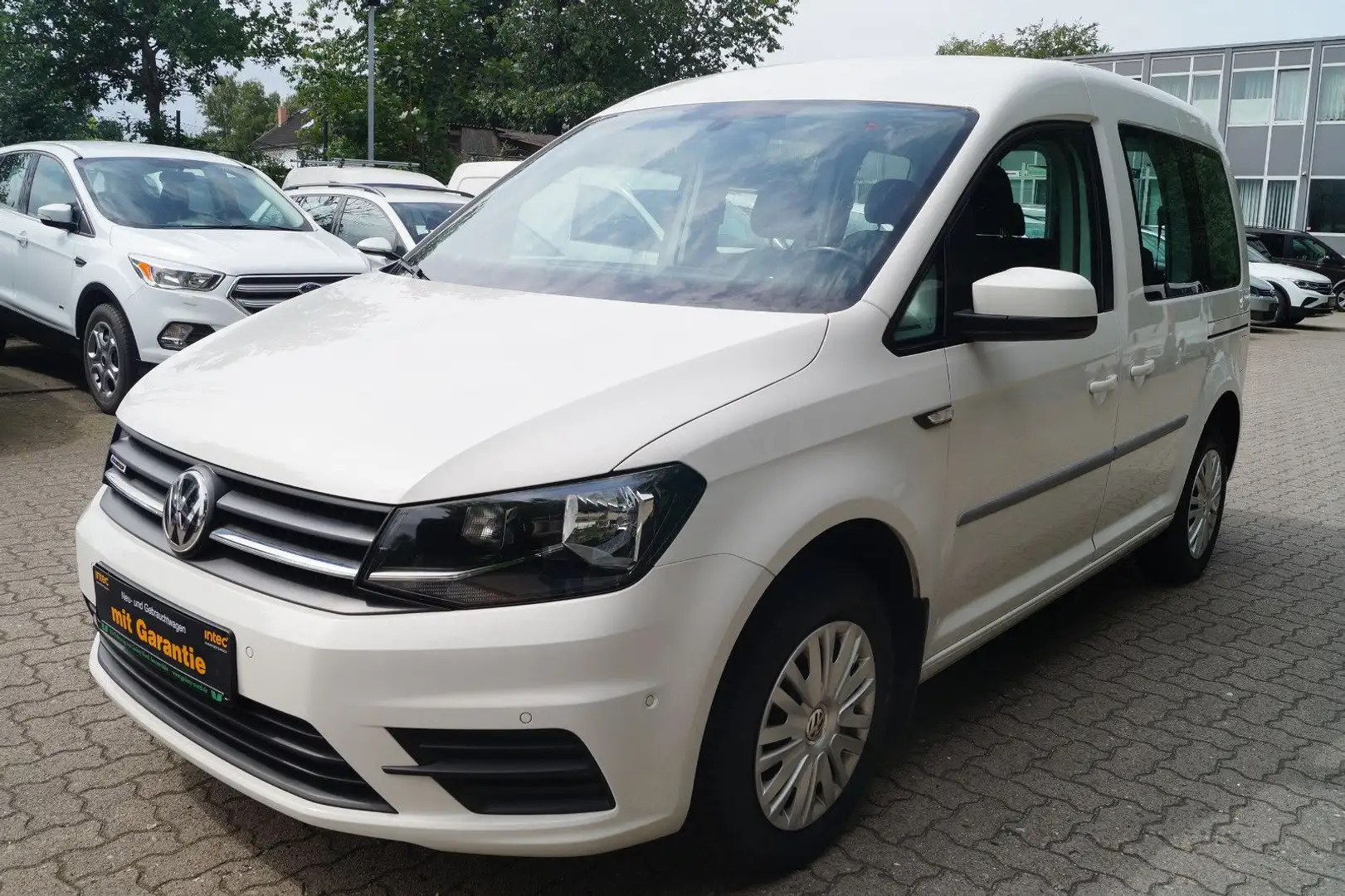 Volkswagen Caddy 1.4 TGI Erdgas COMFORTLINE 2x Schieb Blanc - 1