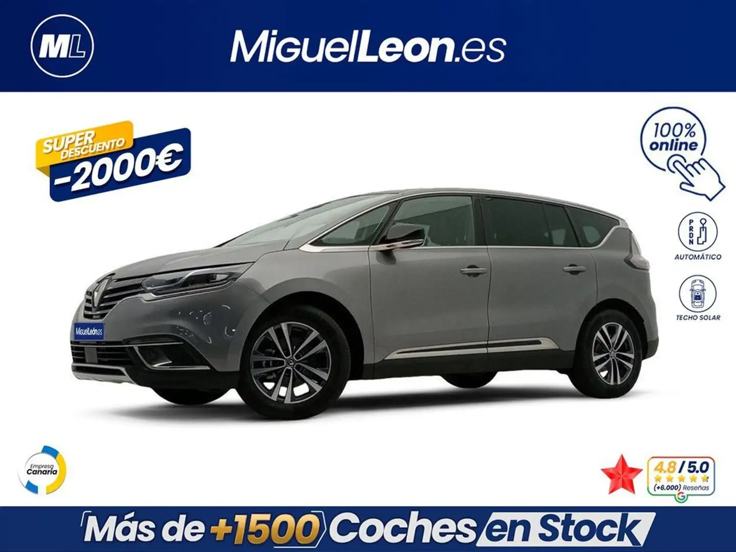 Renault Espace Blue dCi Techno EDC 118kW Gris - 1