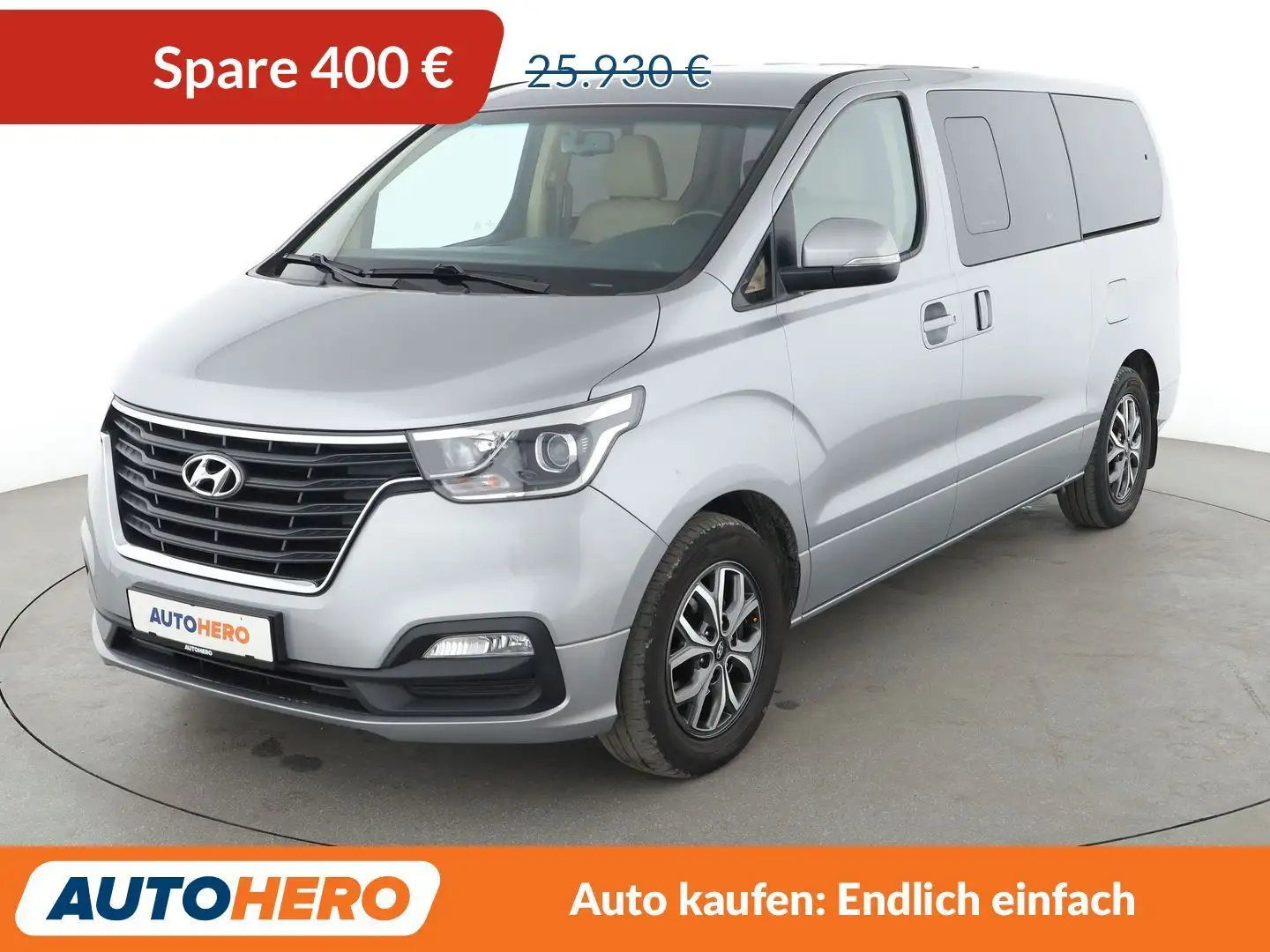 Hyundai H-1 2.5 CRDi Travel Premium Aut.*NAVI*TEMPO*CAM* Silber - 1