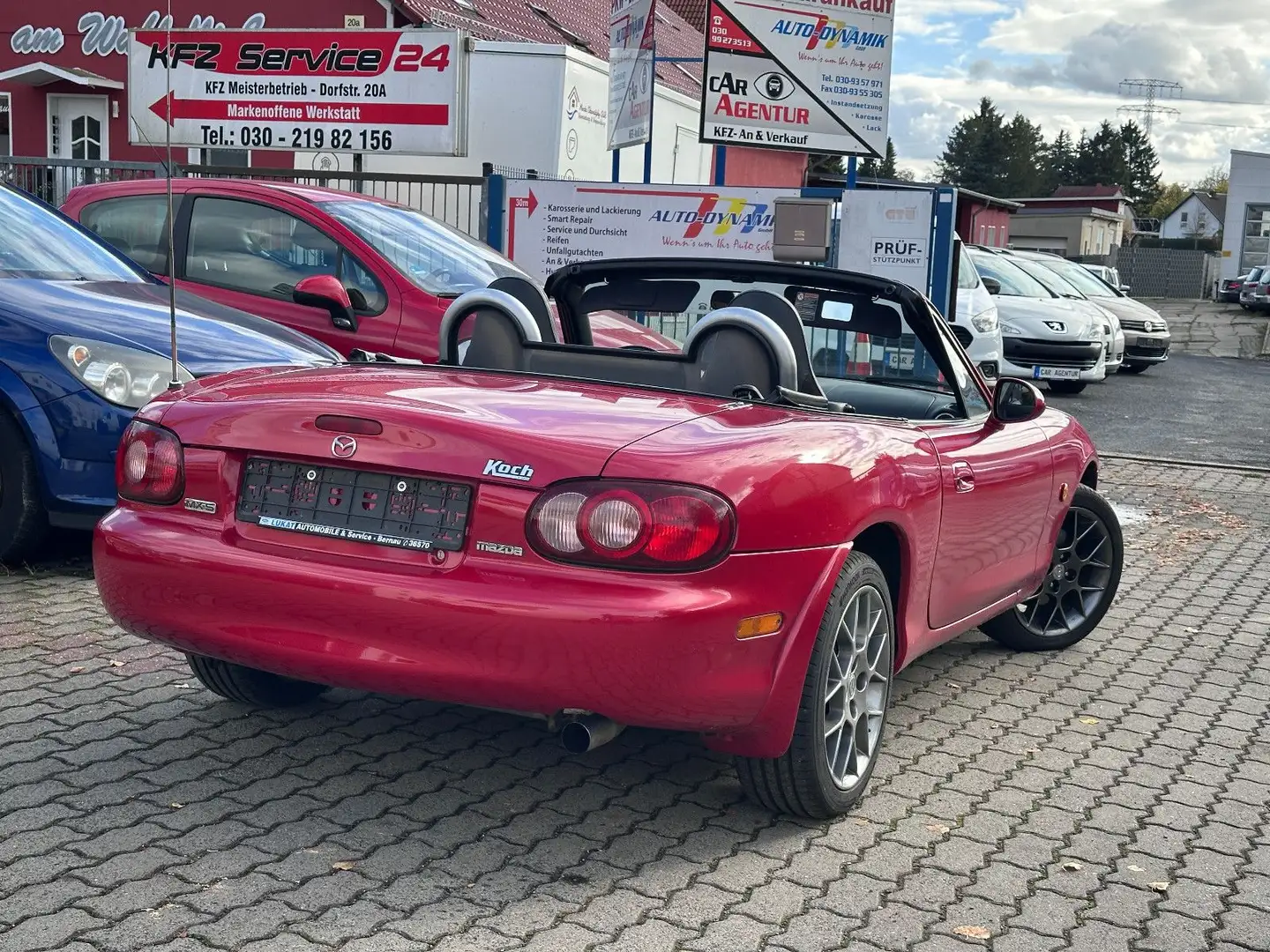 Mazda MX-5 1.6 i Roadster  LEDER + SITZHEIZUNG Rot - 2