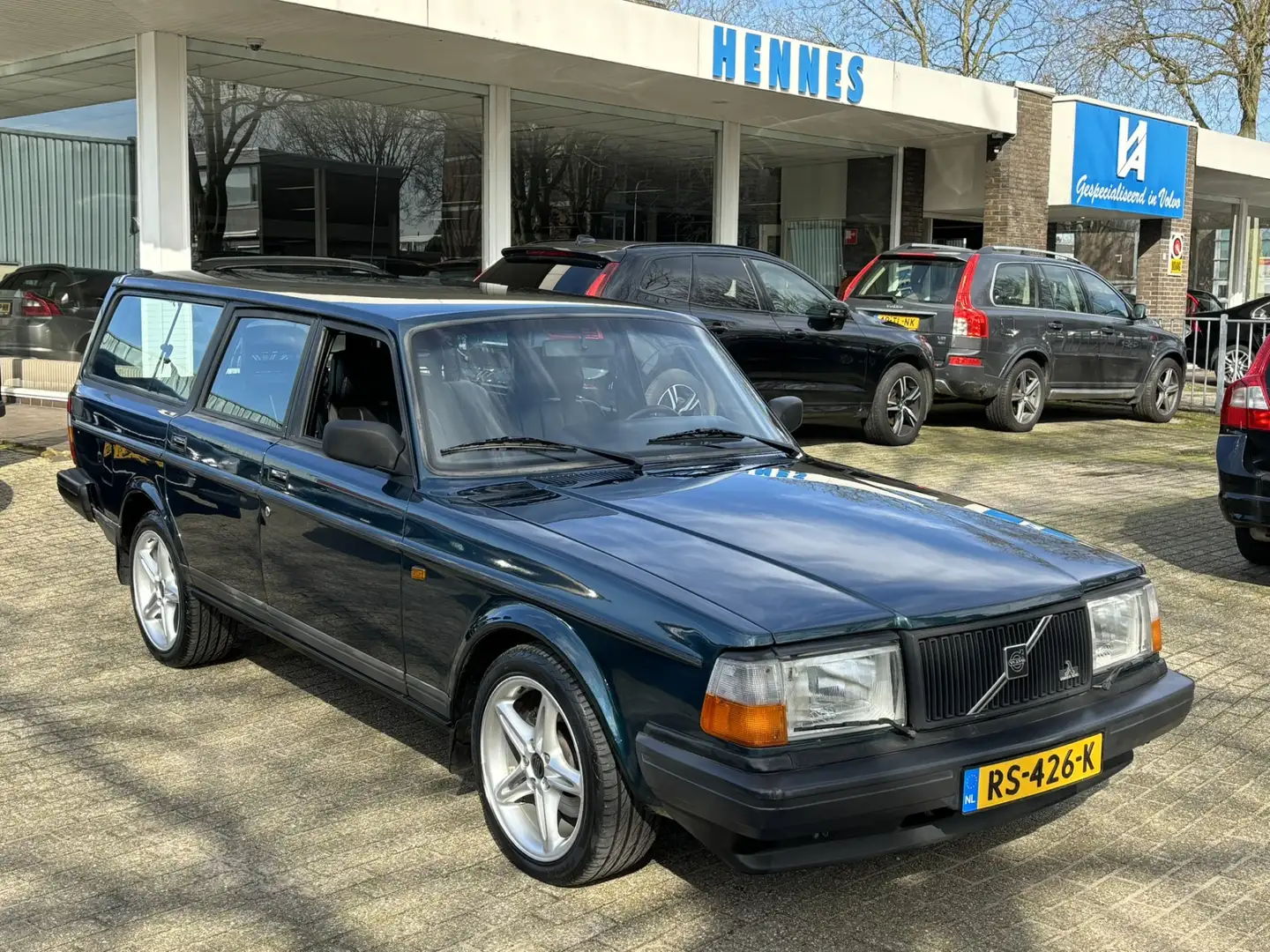 Volvo 240 3.0 24V 204pk SUPER POLAR Aut Leder ABS Airco Groen - 1