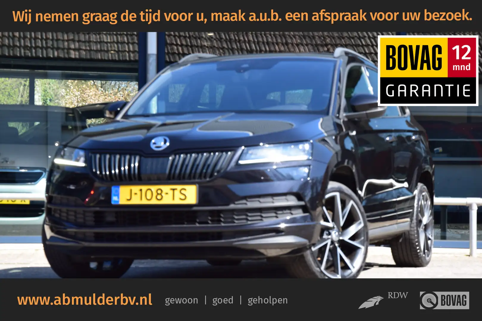 Skoda Karoq 1.5 TSI ACT Sportline Business | Org. NL | BOVAG G Negro - 1