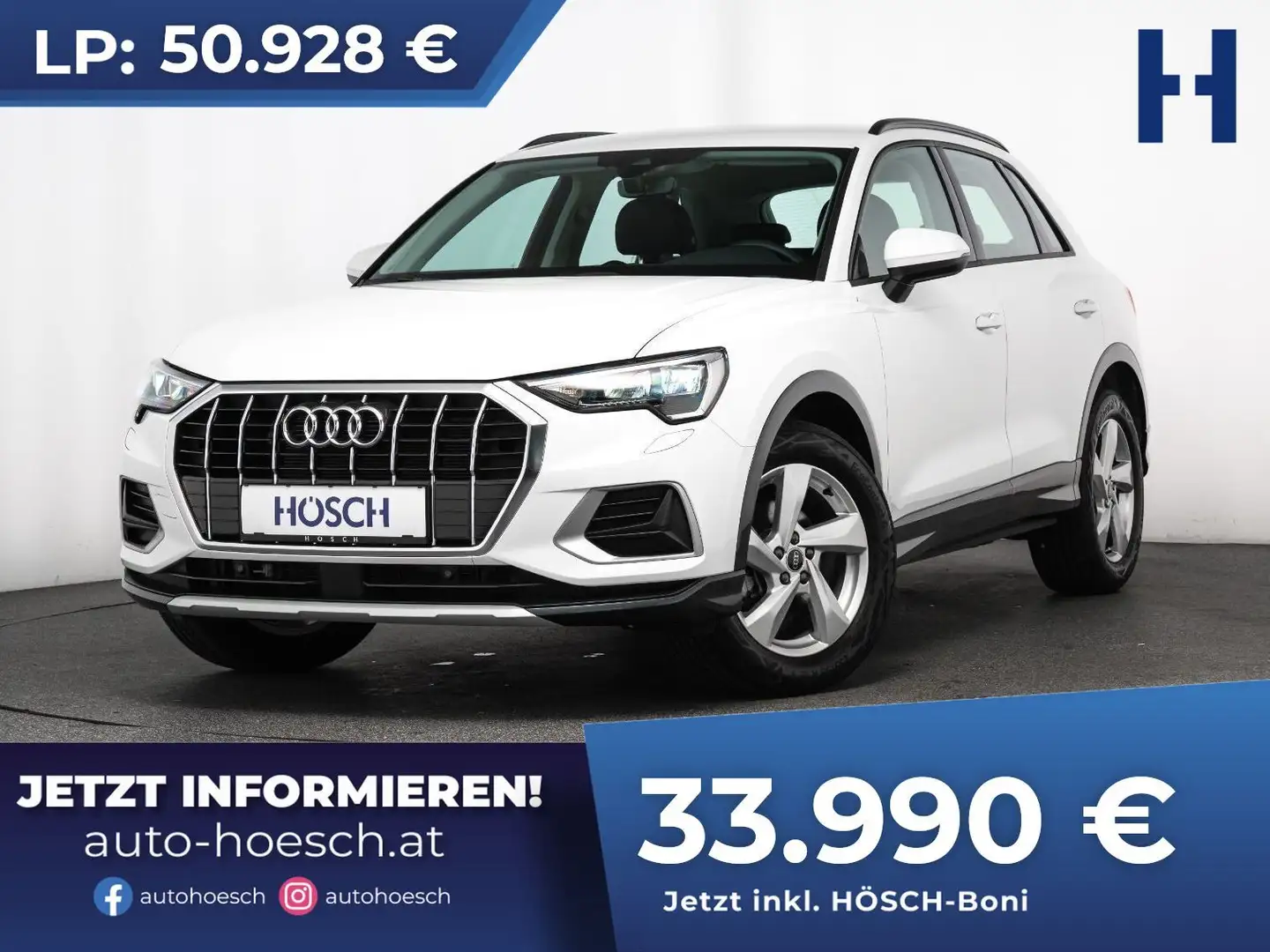 Audi Q3 35 TFSI advanced Aut. WENIG KM WIE NEU ++ Weiß - 1