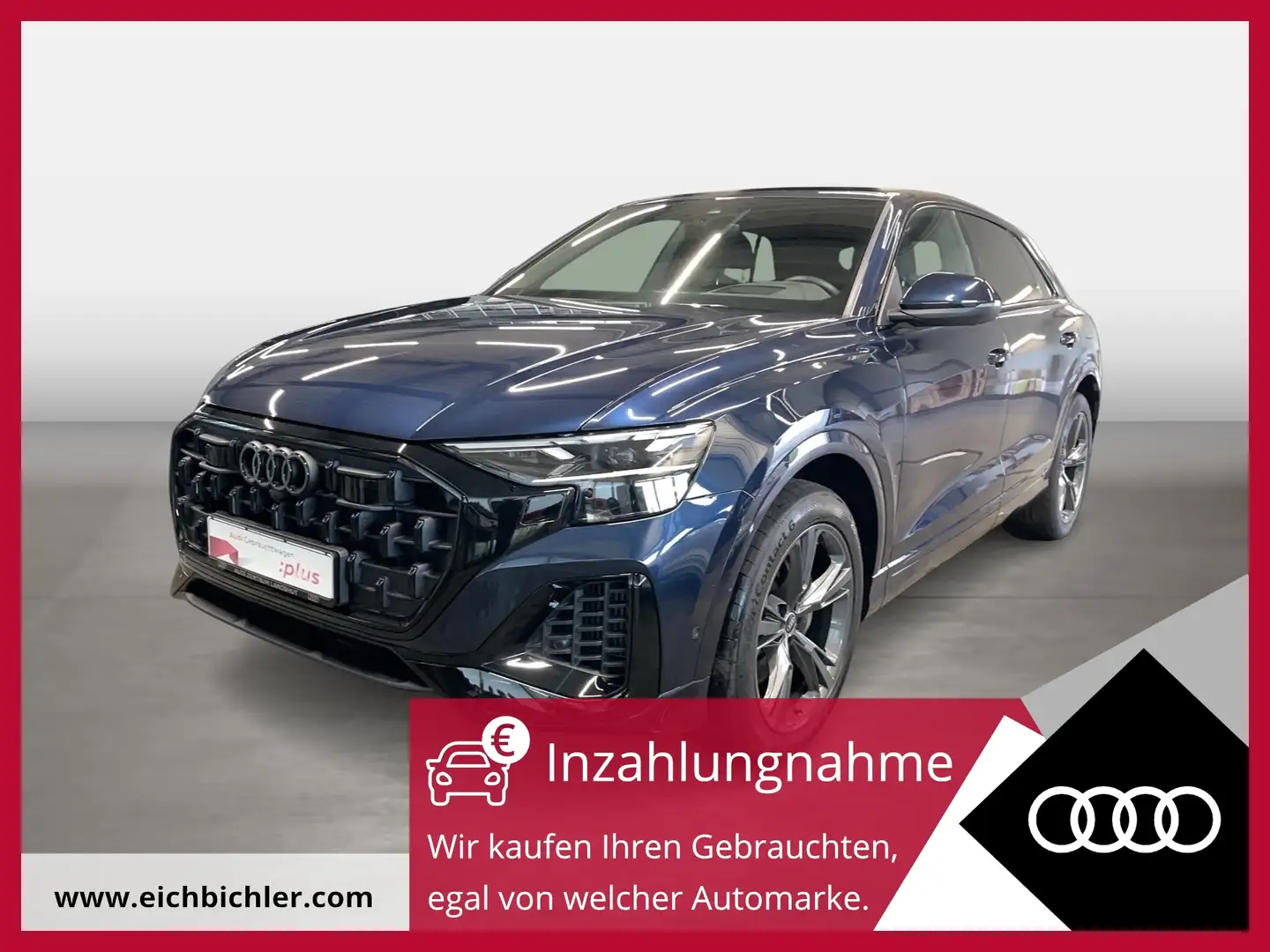 Audi Q8 55 TFSI e quattro tiptronic Matrix 360 4xSHZ Bleu - 1