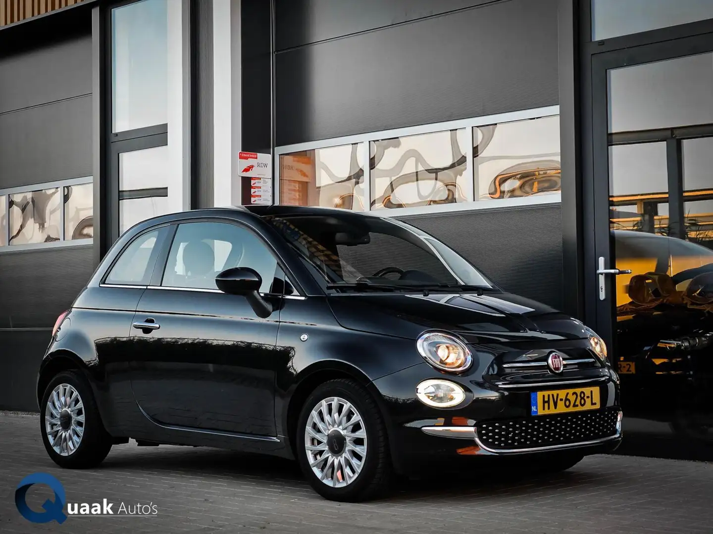 Fiat 500 0.9 TwinAir Turbo | PARKEERSENSOREN | NAVI | DAB+ Schwarz - 1