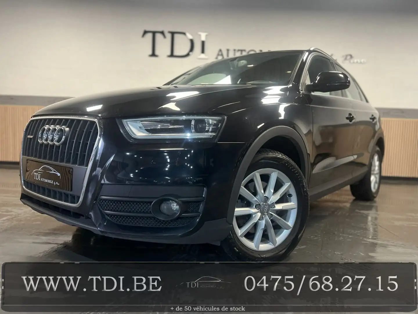 Audi Q3 ✔Q3 2.0 TDi Quattro S-tronic*Belge*Boite Auto✔ Zwart - 1