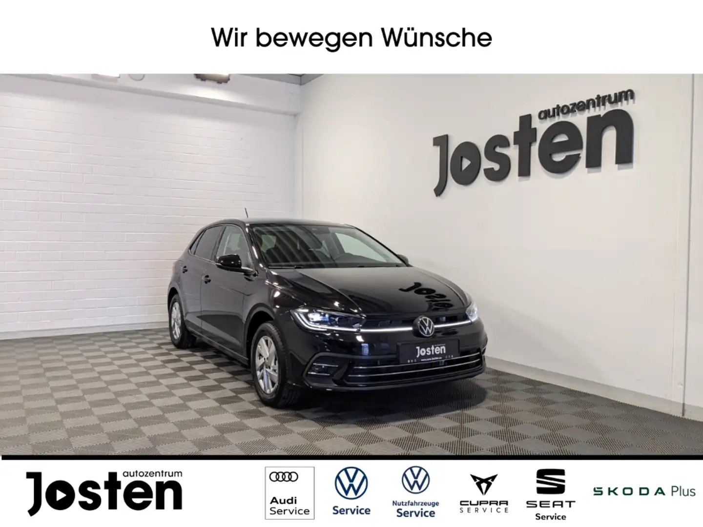Volkswagen Polo Style 1.0 TSI DSG IQ.Light Virtual CarPlay SHZ Noir - 1
