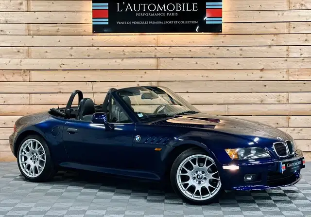 BMW Z3 roadster 2.8 montrealblau jantes 18 bbs volant m silencieux eisenmann