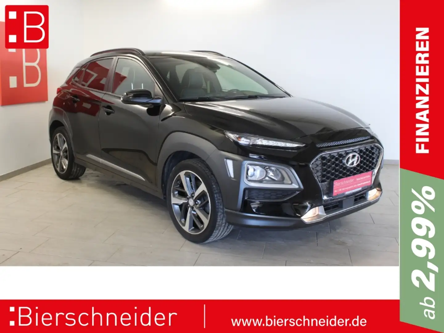 Hyundai KONA 1.6 T-GDI 4WD DCT Style 18 AHK NAVI SHZ Noir - 1