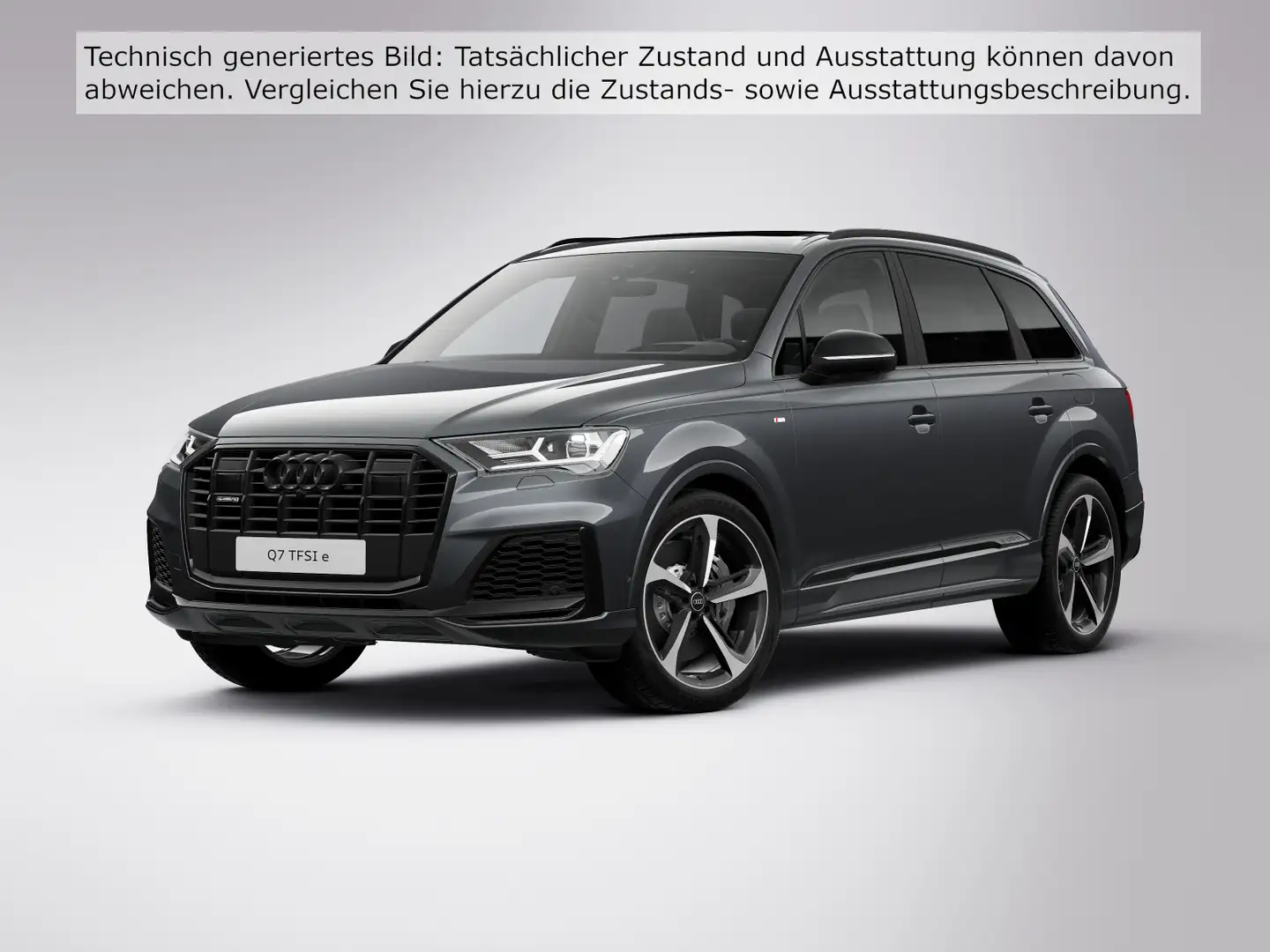 Audi Q7 S line 55 TFSI e qu.tiptr. LED 360°K HUD PANO Grau - 2