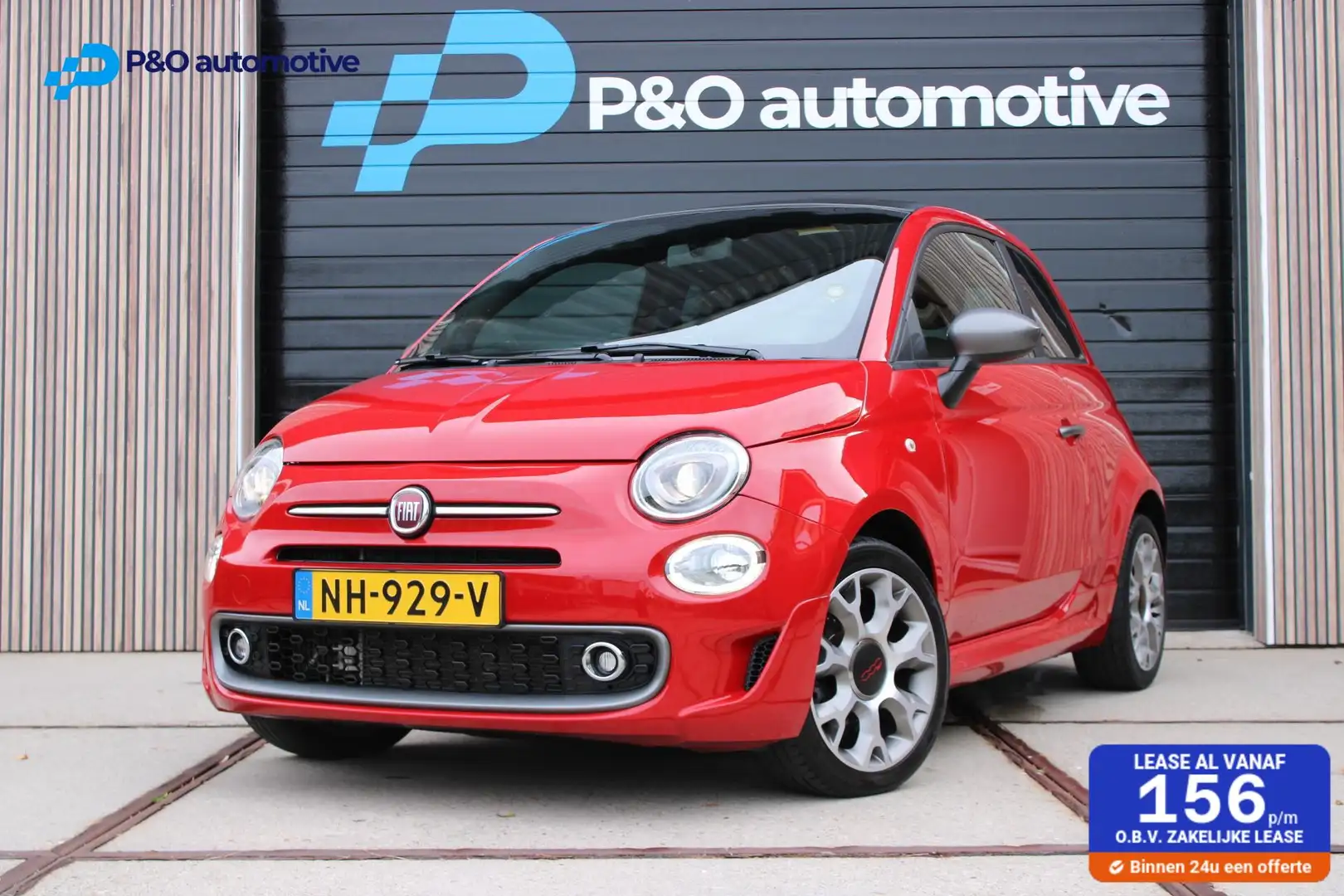 Fiat 500C 0.9 TwinAir Turbo Sport Cabrio Rood - 1