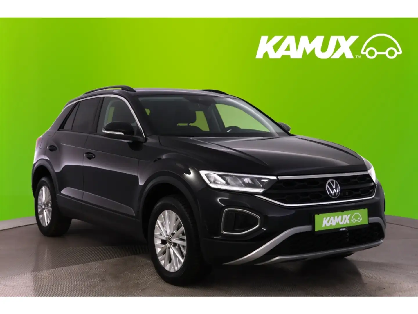 Volkswagen T-Roc 1.0TSI Life+LED+VIRTUAL+CARPLAY+PDC+SHZ Zwart - 1