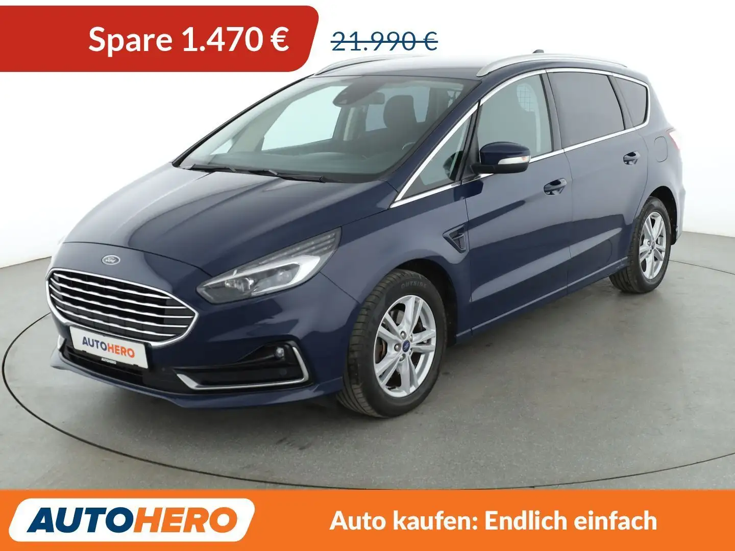 Ford S-Max 2.0 TDCi EcoBlue Titanium Bleu - 1