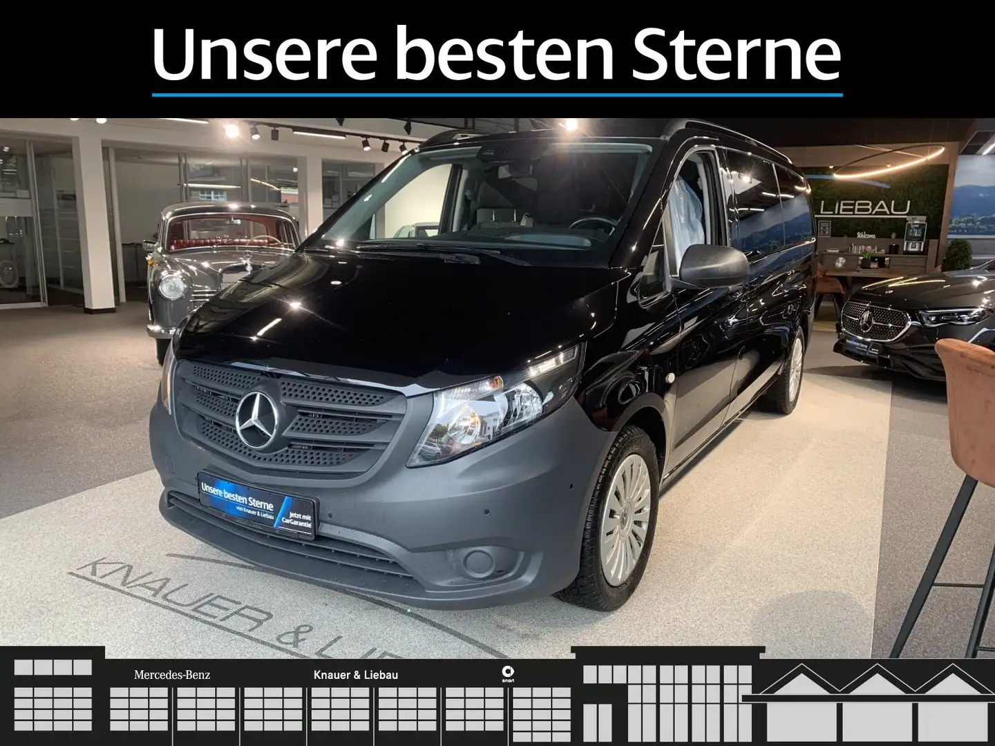 Mercedes-Benz Vito Vito 116CDI Tourer PRO Extralang DAB*Camera*Klima Schwarz - 2