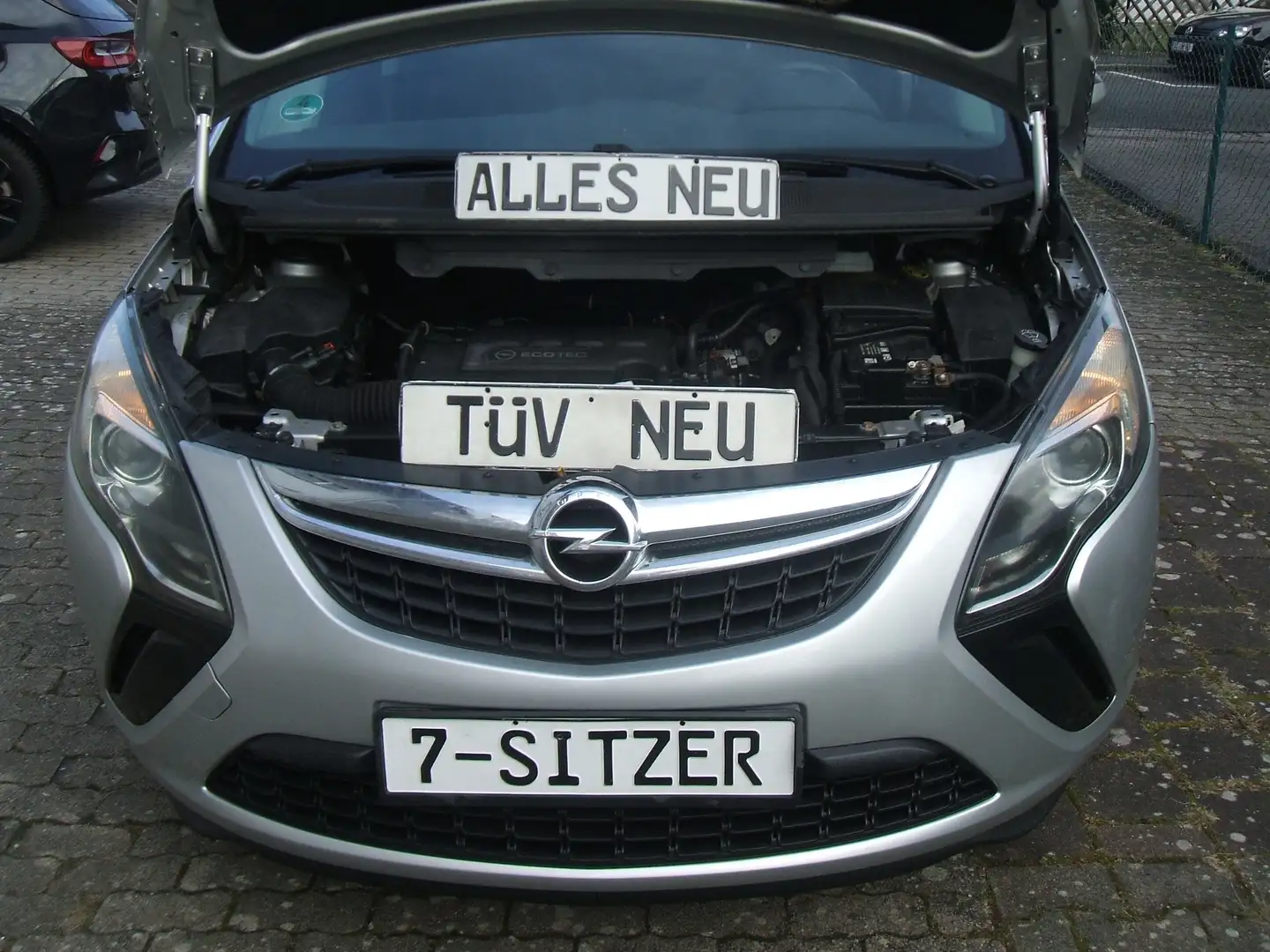 Opel Zafira Tourer 7.Sitze*A.H.K*TÜV-BREMSE-KUPPLUNG-ALLES-NEU*TOP Grau - 2