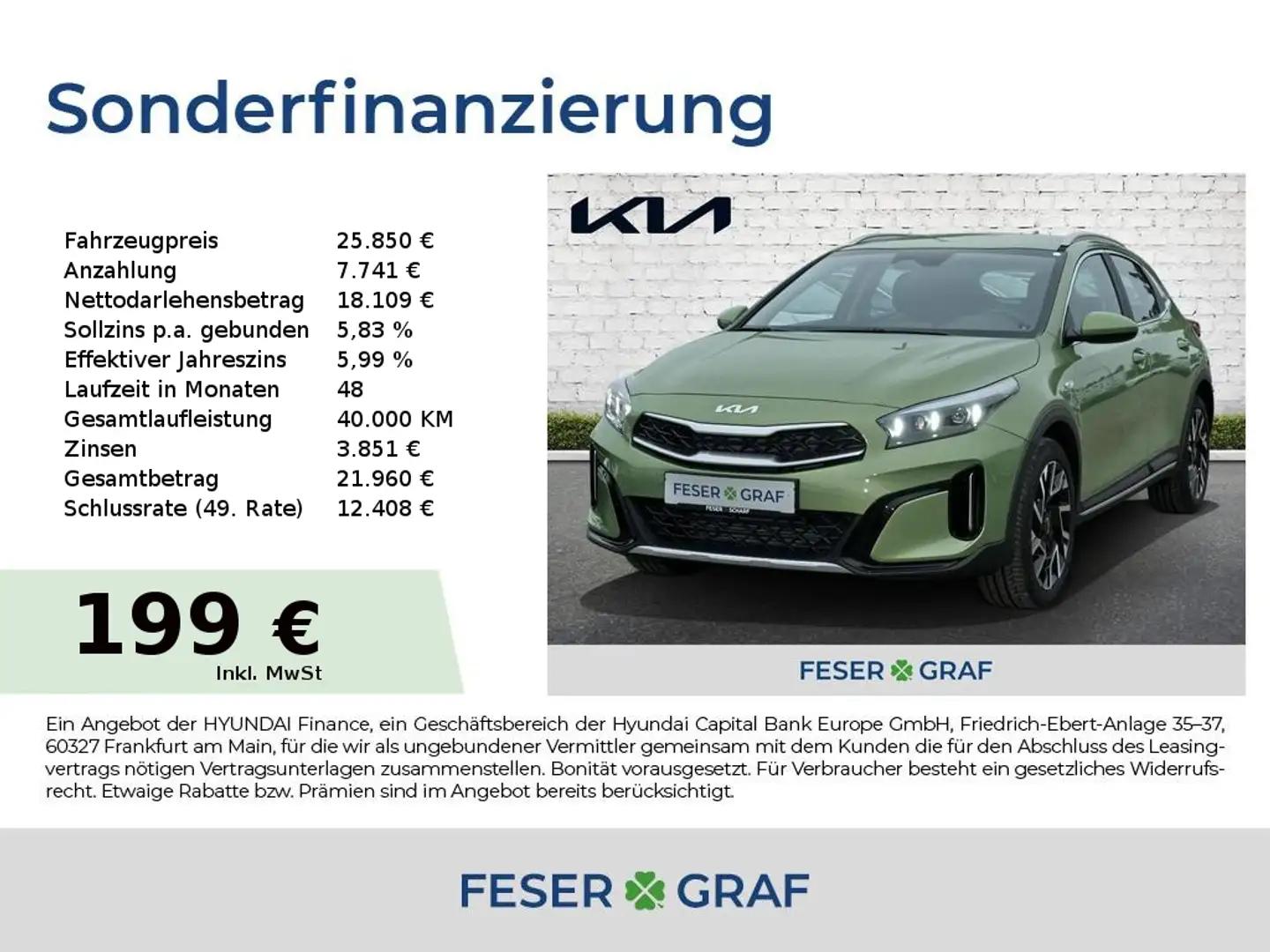 Kia XCeed 1.5T VISION KOMFORT Navi Sitzhzg. Tempomat Vert - 1