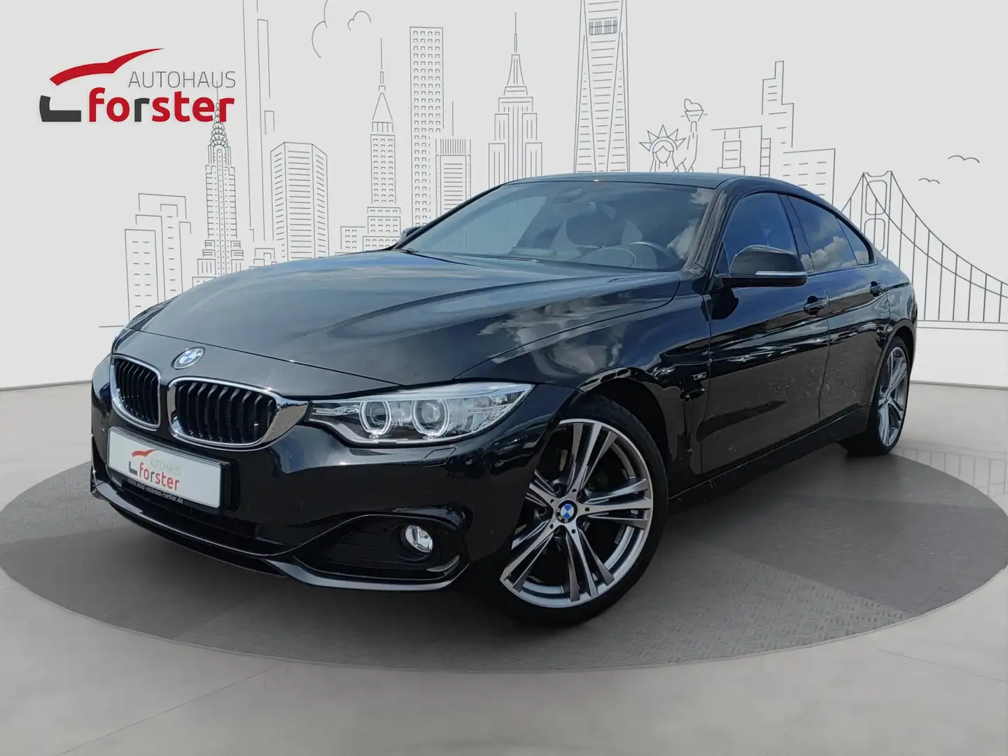 BMW 420 420d Sport Line HUD NaviProf. Leder Nero - 1