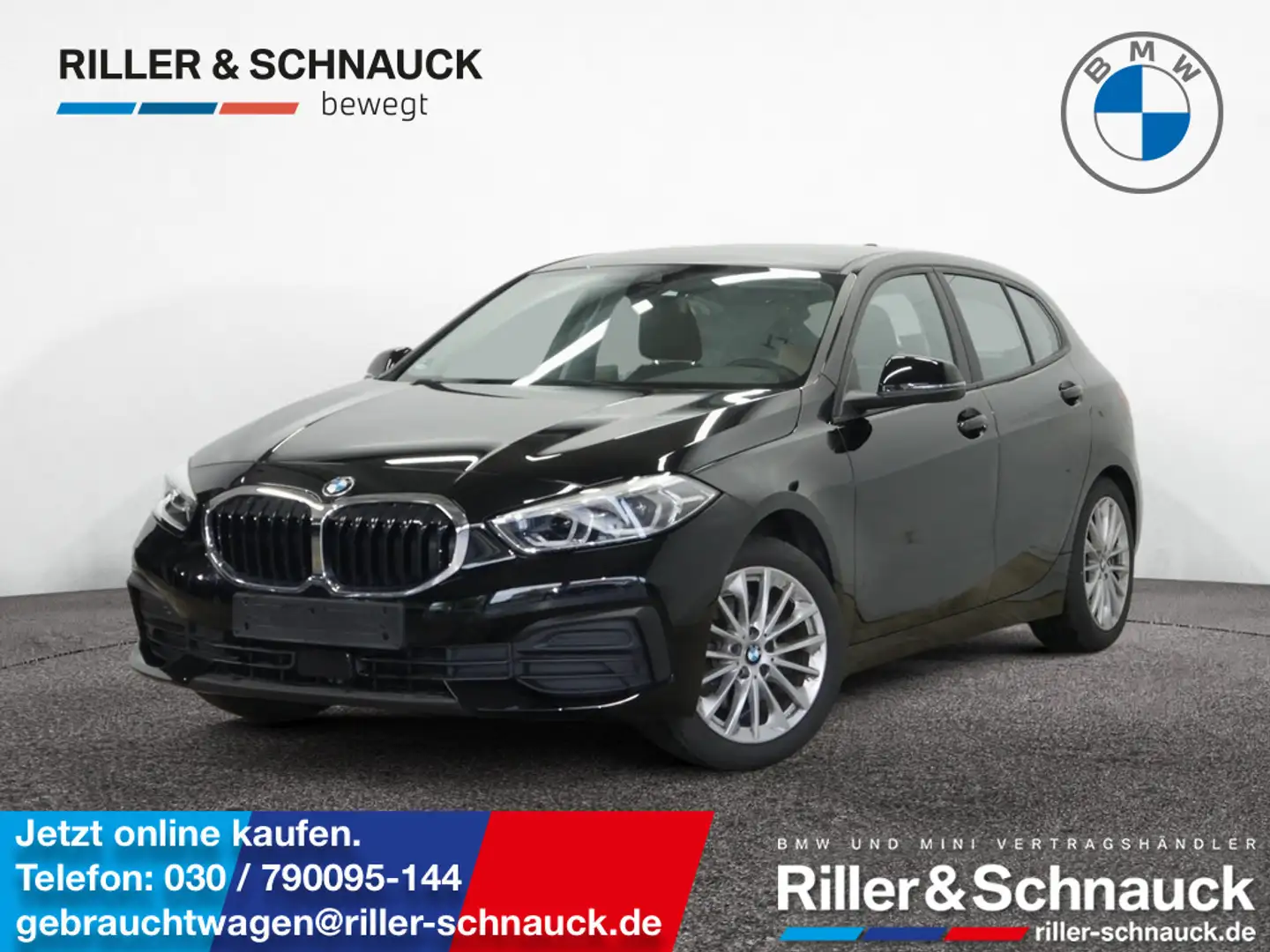 BMW 118 i AHK+KAM+LED+NAVI+SHZG Schwarz - 1