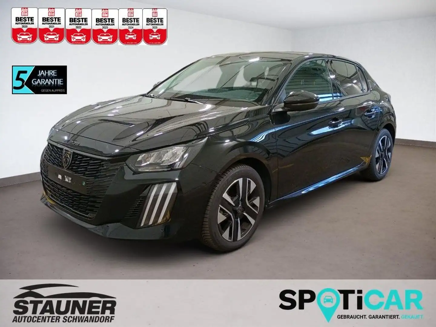 Peugeot 208 Allure PureTech AT8 100PS *PDC** Schwarz - 1