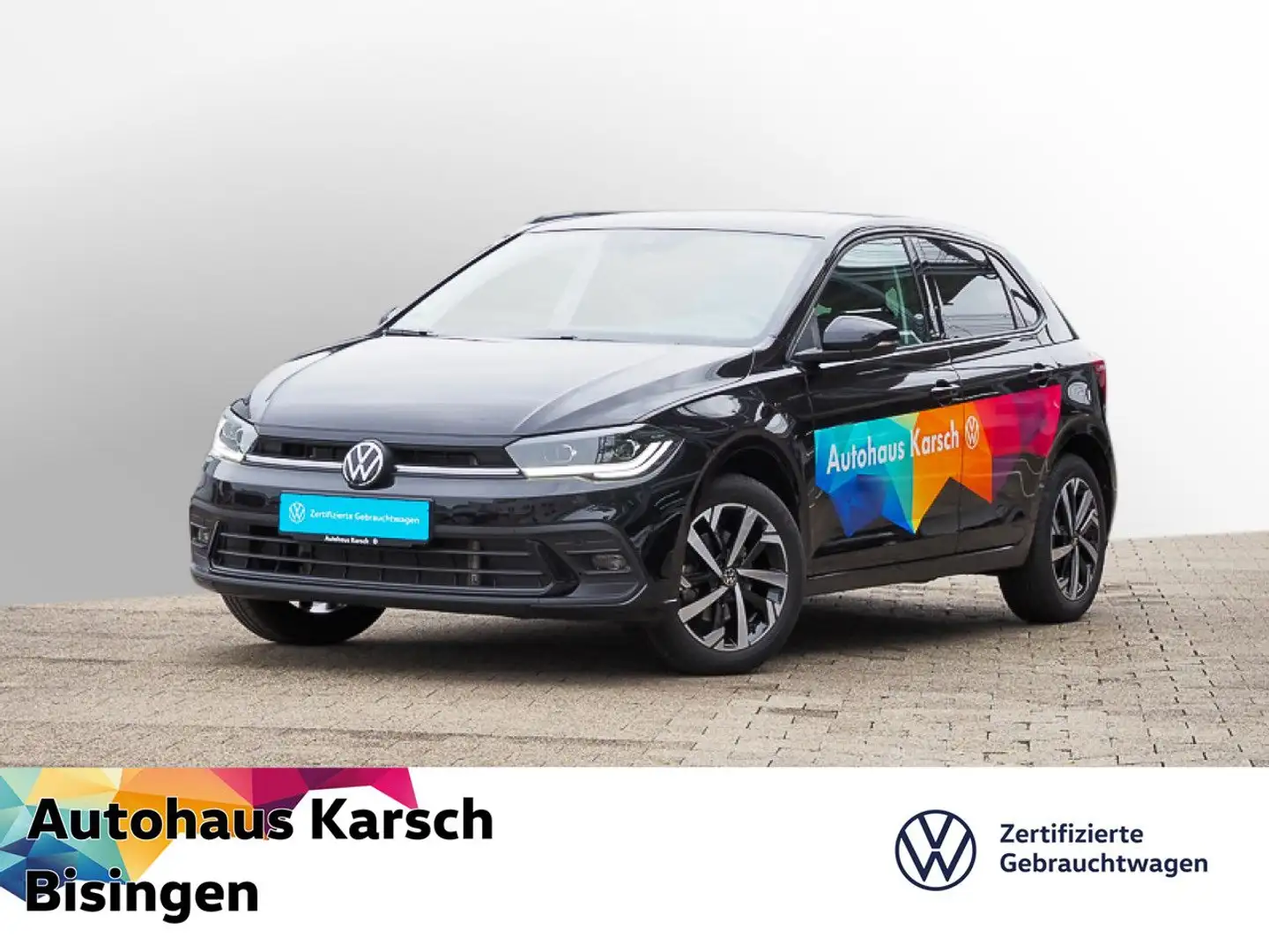 Volkswagen Polo MOVE 1.0 TSI DSG   AHK, NAVI, IQ.DRIVE LED Schwarz - 1