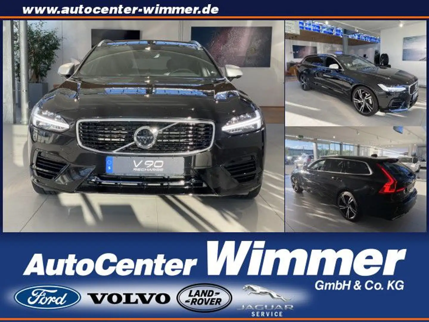 Volvo V90 T8 Twin Engine AWD R-Design Xenium+Business uv Noir - 1