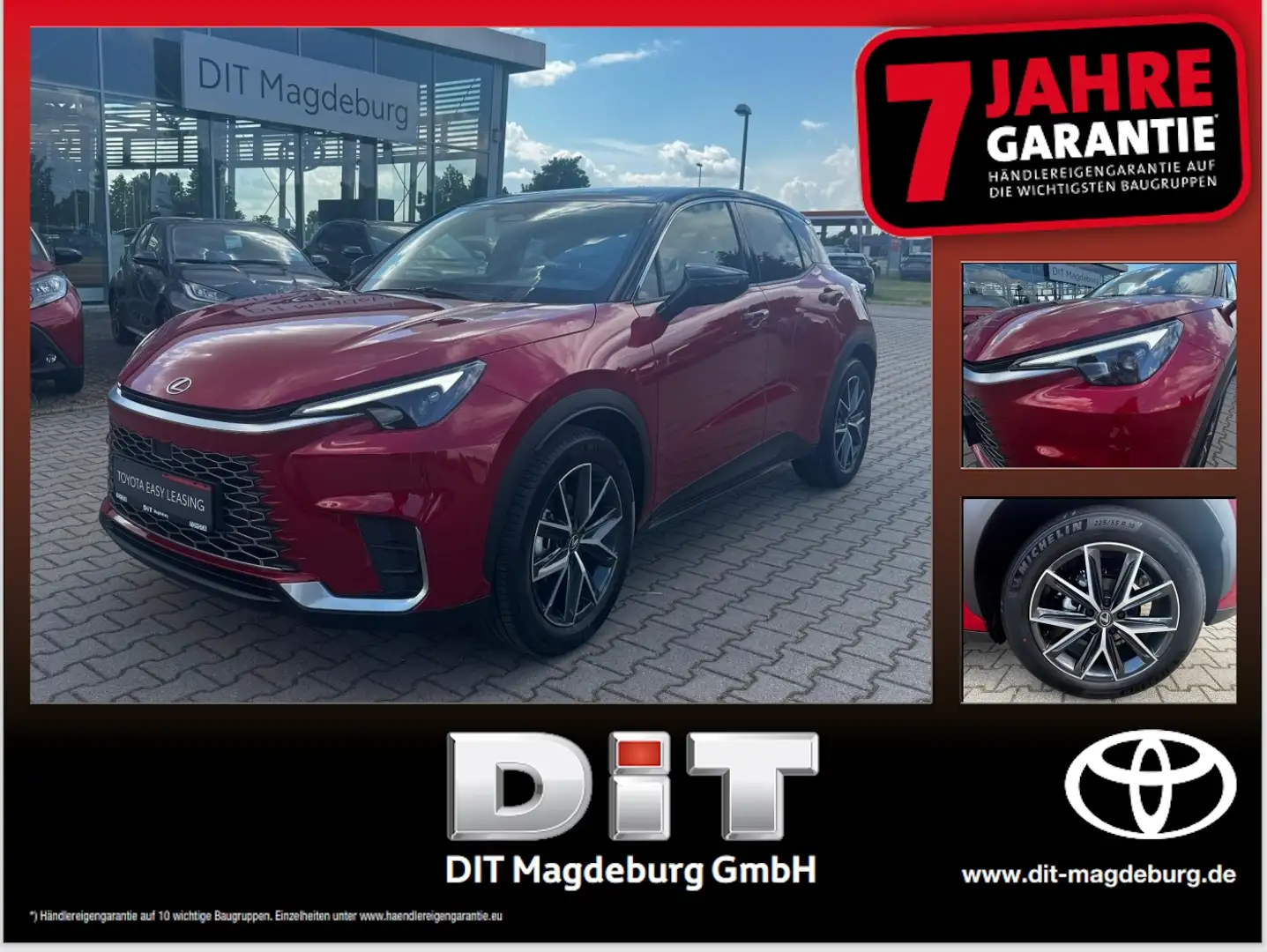 Lexus LBX 1.5 Emotion FLA SpurH LED KeyLess PDC Roşu - 1