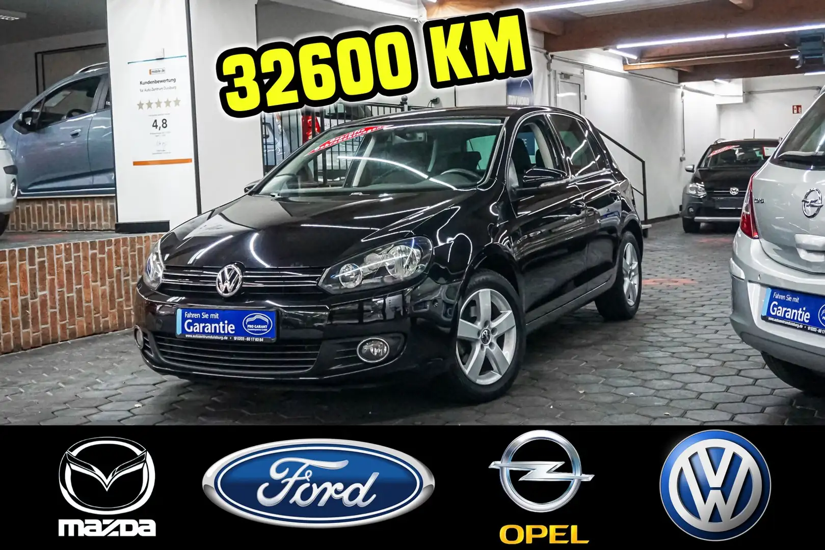 Volkswagen Golf VI Team 1.Hand PDC TÜV 07/27 32600 Km Noir - 1