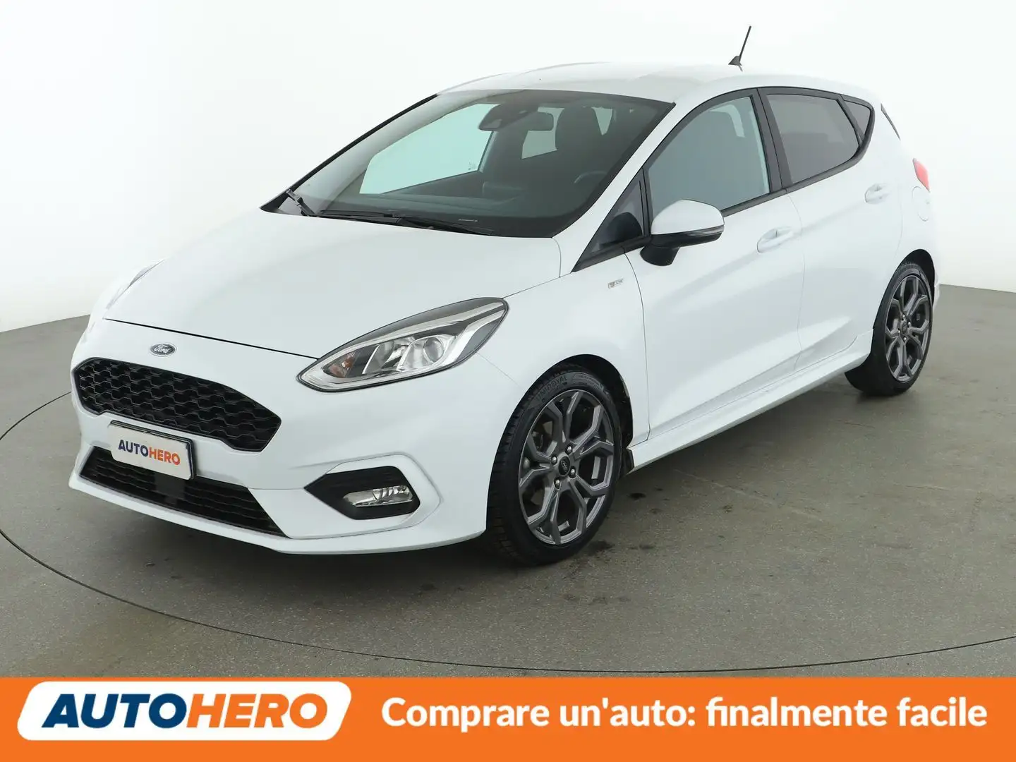 Ford Fiesta 1.0 EcoBoost Mild-Hybrid ST-Line 125 CV MHEV Blanc - 1