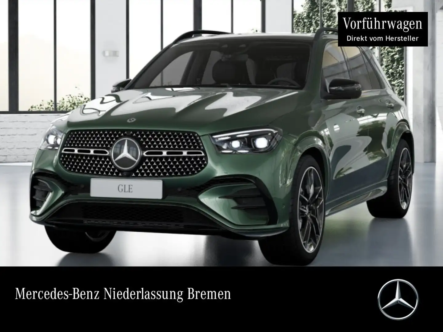 Mercedes-Benz GLE 450 d 4M AMG+NIGHT+PANO+360+AHK+MULTIBEAM+HUD Grün - 1