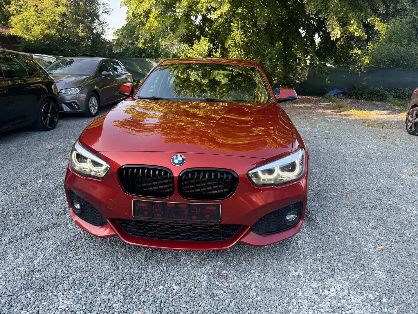BMW 120 dAS 190pk Pack M FULL Option Xenon Navi Cuir chauf Orange - 2
