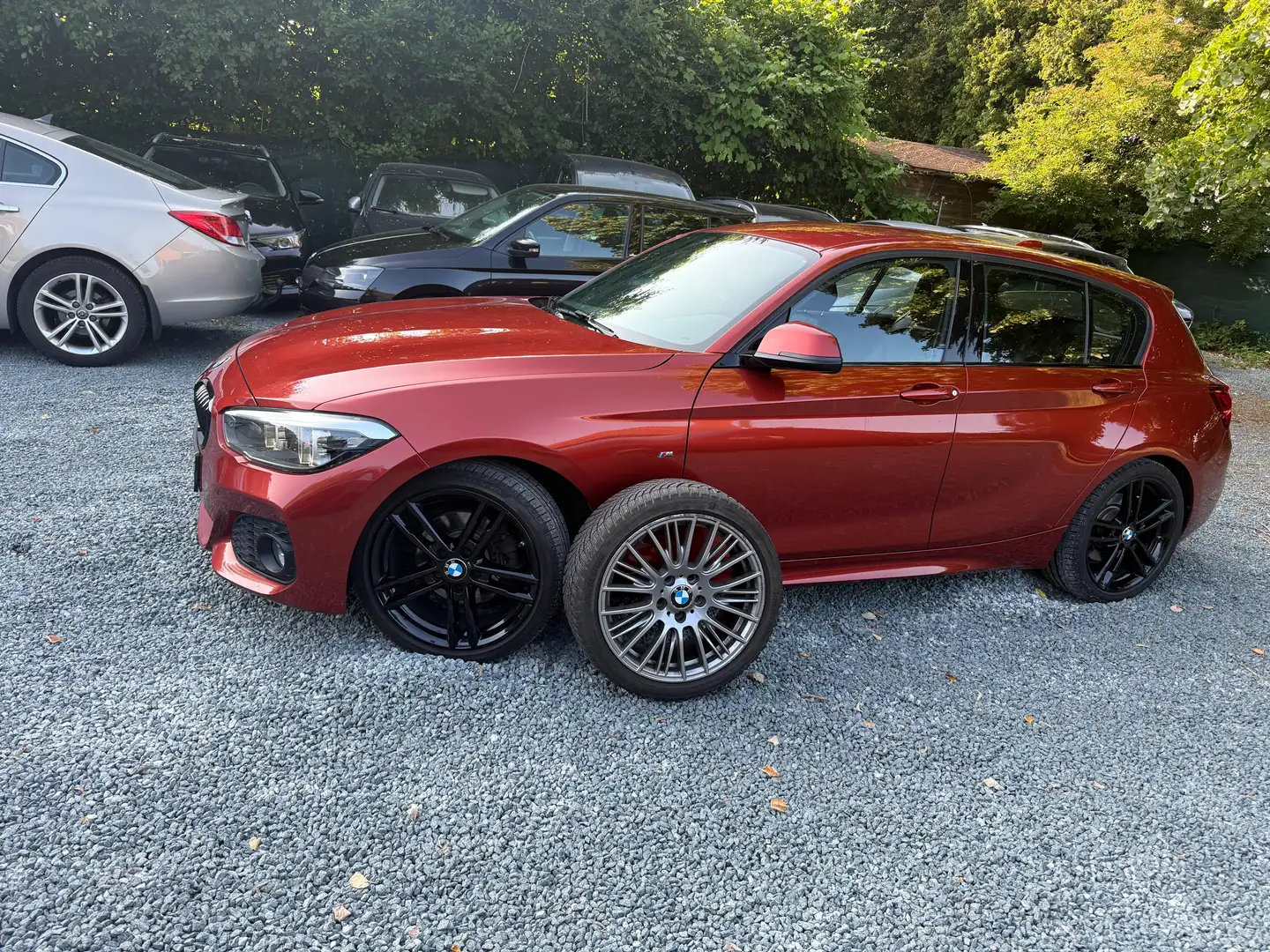 BMW 120 dAS 190pk Pack M FULL Option Xenon Navi Cuir chauf Orange - 1