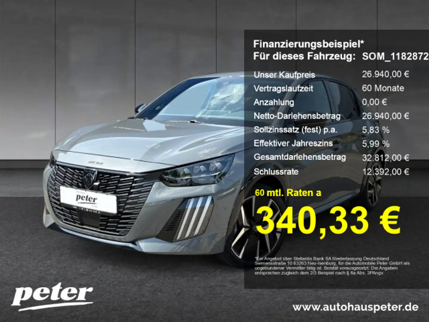 Peugeot 208 208 GT 110 +360°Kamera+Navi+Keyless+ Grau - 1