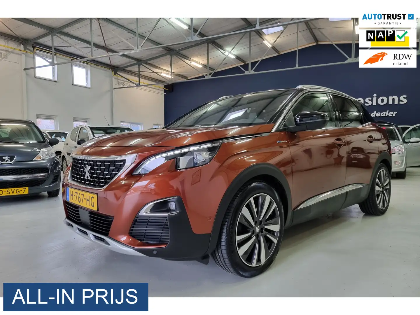 Peugeot 3008 1.6 HYbrid4 300 Première Avantage ✅SoH 98,5% ✅300P Brun - 1