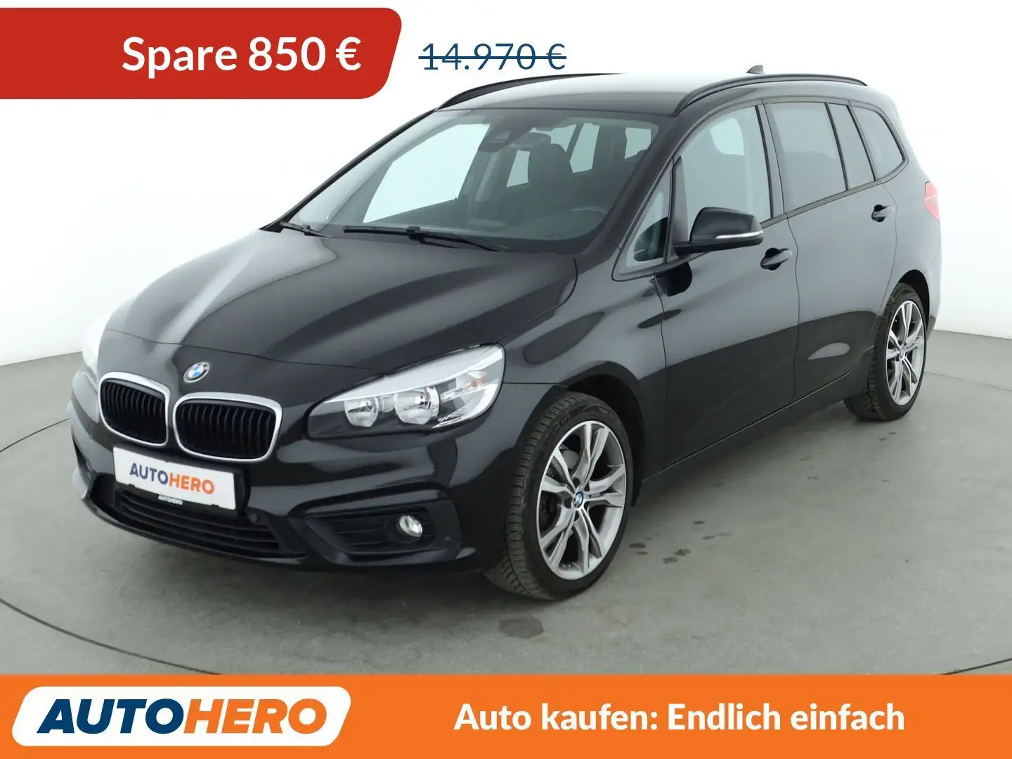 BMW 216 216d Gran Tourer Advantage *NAVI*TEMPO*PDC*SHZ* Schwarz - 1