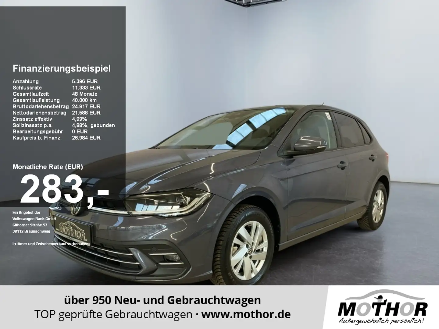 Volkswagen Polo VI Style 1.0 TSI  DSG MATRIX LED ACC Szürke - 1