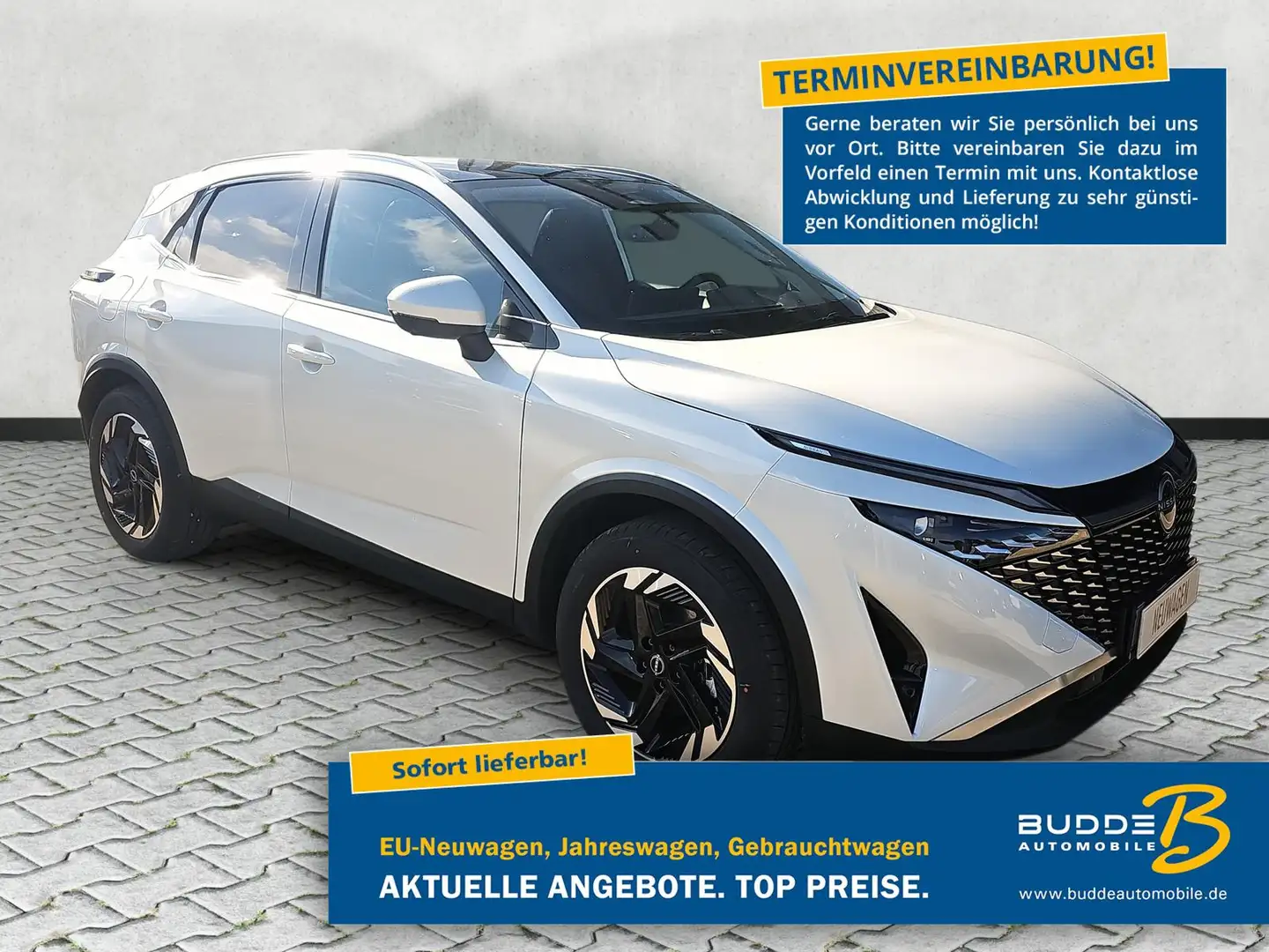 Nissan Qashqai 1.3 DIG-T 4x4 X-Tronic N-Connecta / Pano Weiß - 1