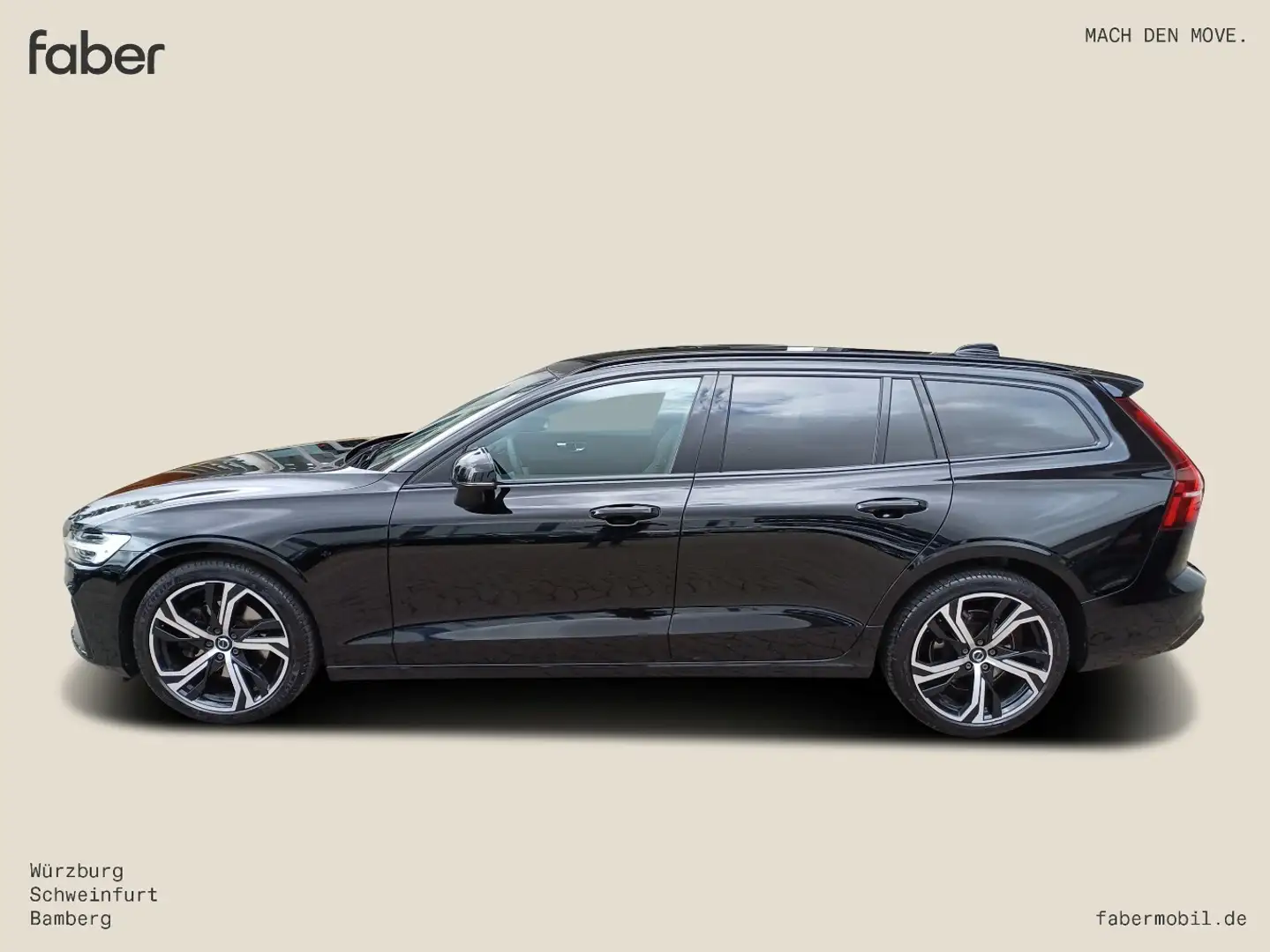 Volvo V60 B4 Diesel Plus Dark Noir - 1