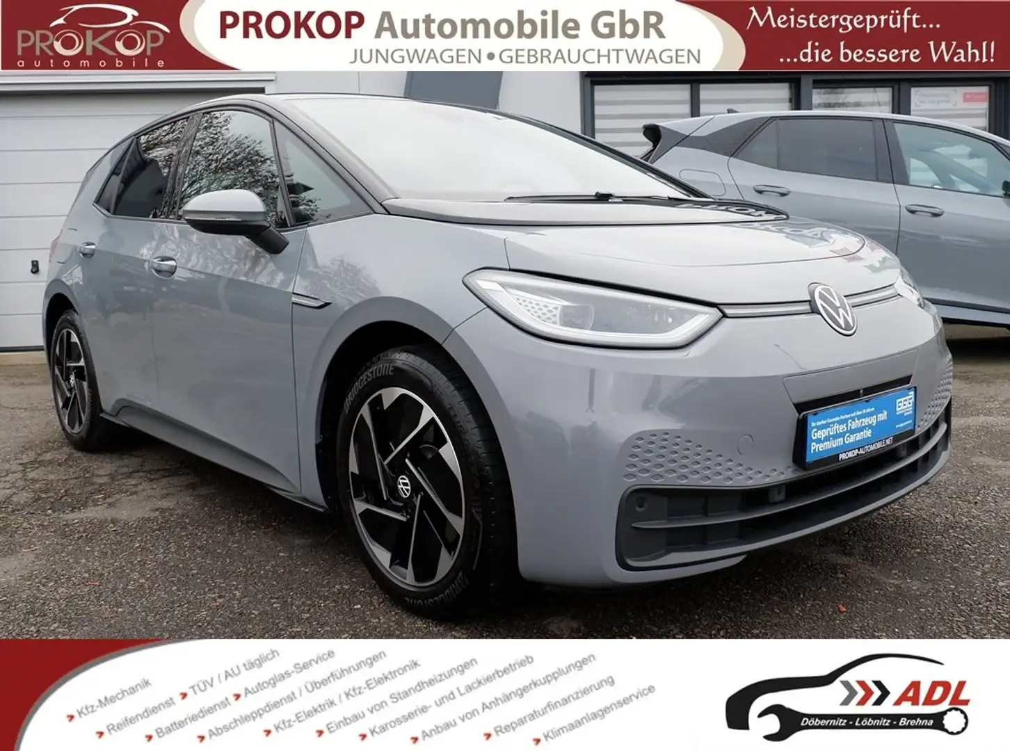 Volkswagen ID.3 PurePerformance 110kW 360° Matrix Pano Navi HUD Grau - 1