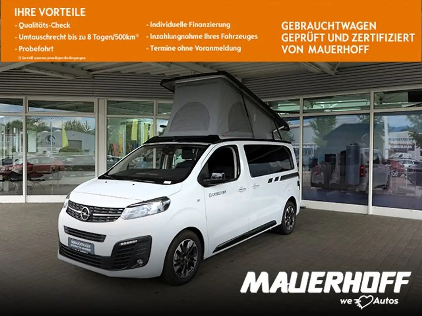Opel Zafira Life Crosscamp | Aufstelldach | AHK | Blanc - 1