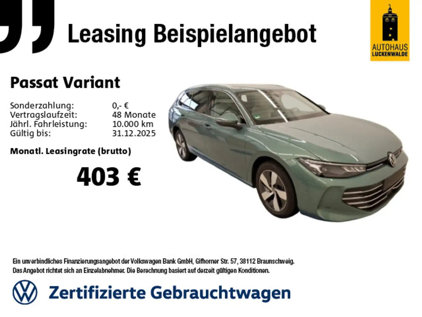 Volkswagen Passat Variant 1.5 eHybrid Business DSG *PANO* Vert - 1