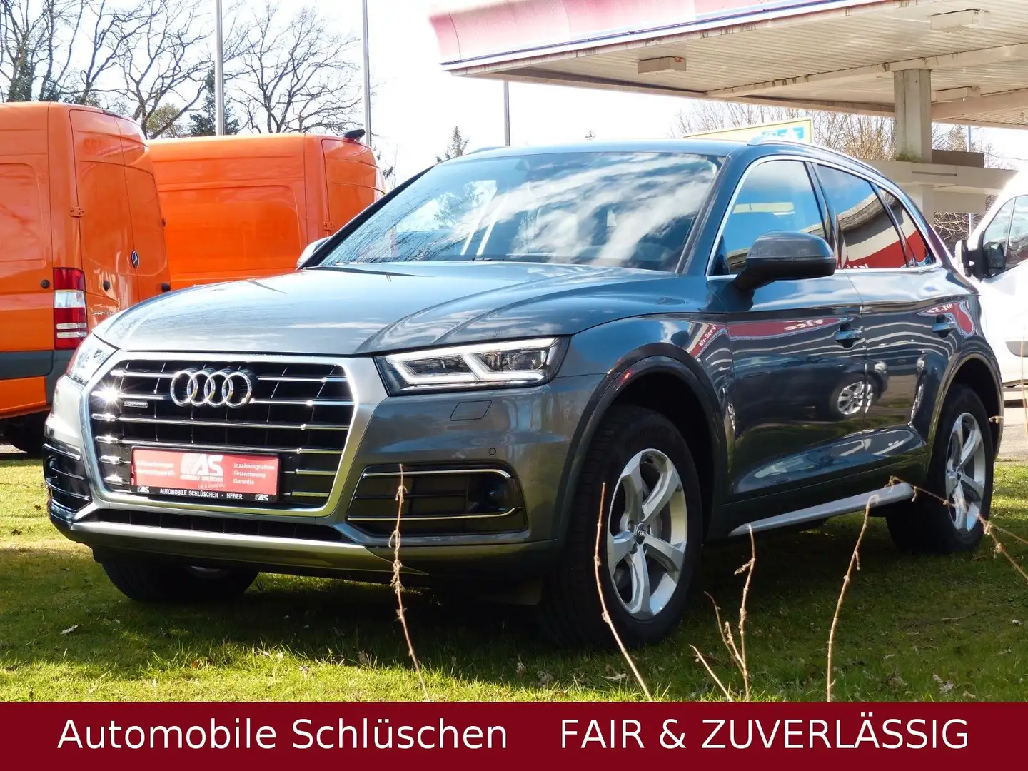 Audi Q5 40 TDI quattro design Autom. Leder AHK Grijs - 1