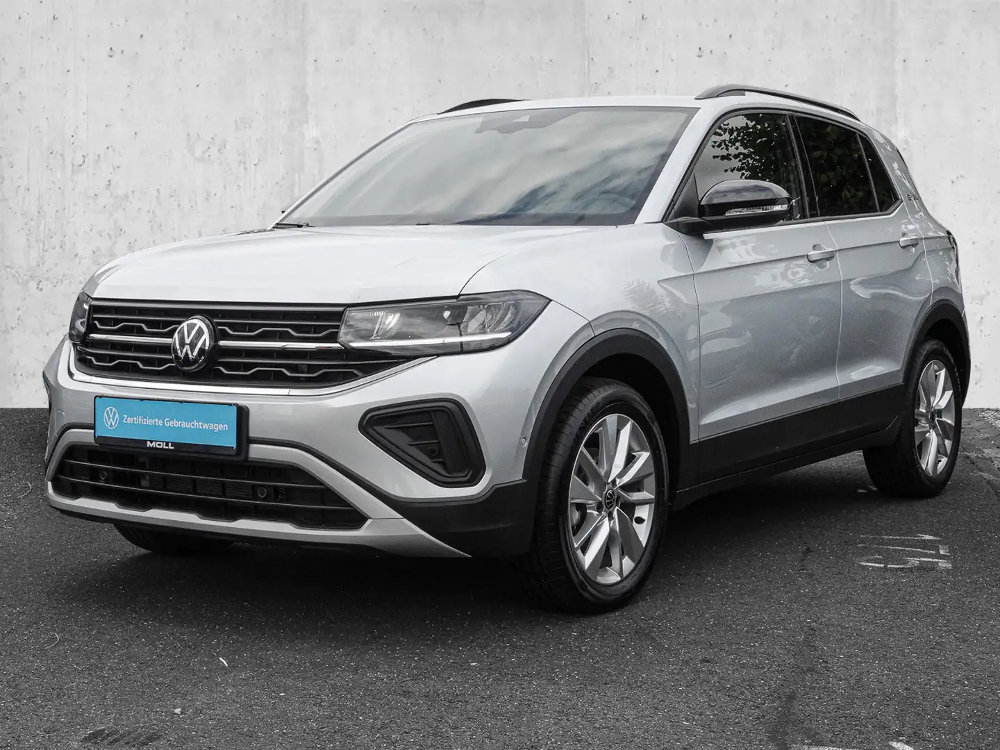 Volkswagen T-Cross 1.5 TSI DSG Life KLIMA ACC AUT FLA KAM Silber - 2