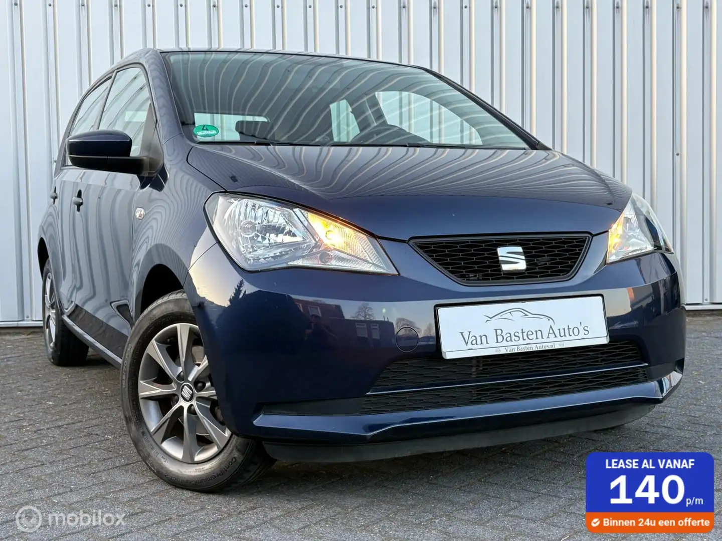SEAT Mii 1.0 I-Tech | Airco | 5 drs | LM velgen | Dealer | Blauw - 1
