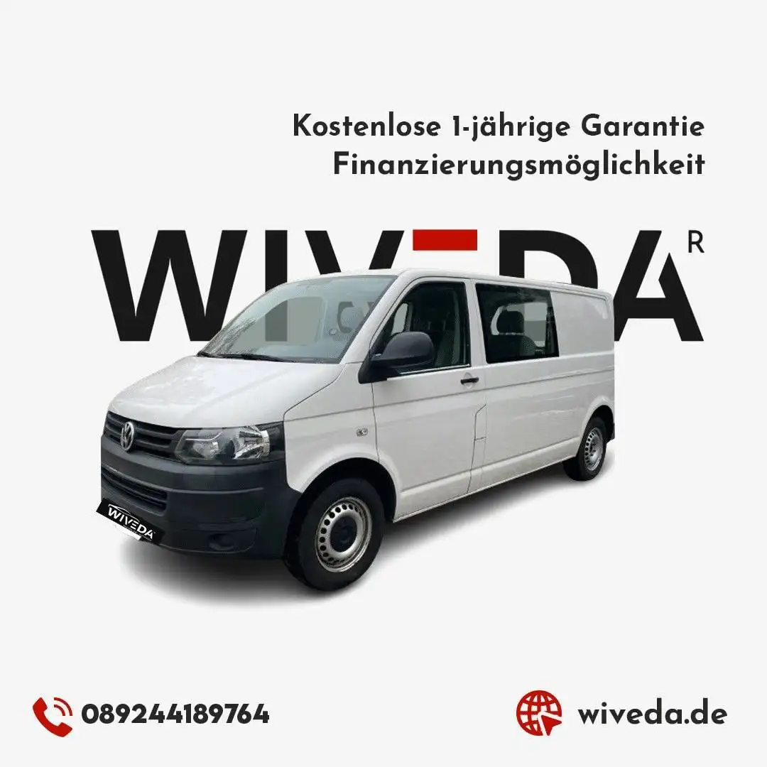 Volkswagen T5 Caravelle Kasten-Kombi lang KAMERA~AHK~ White - 1
